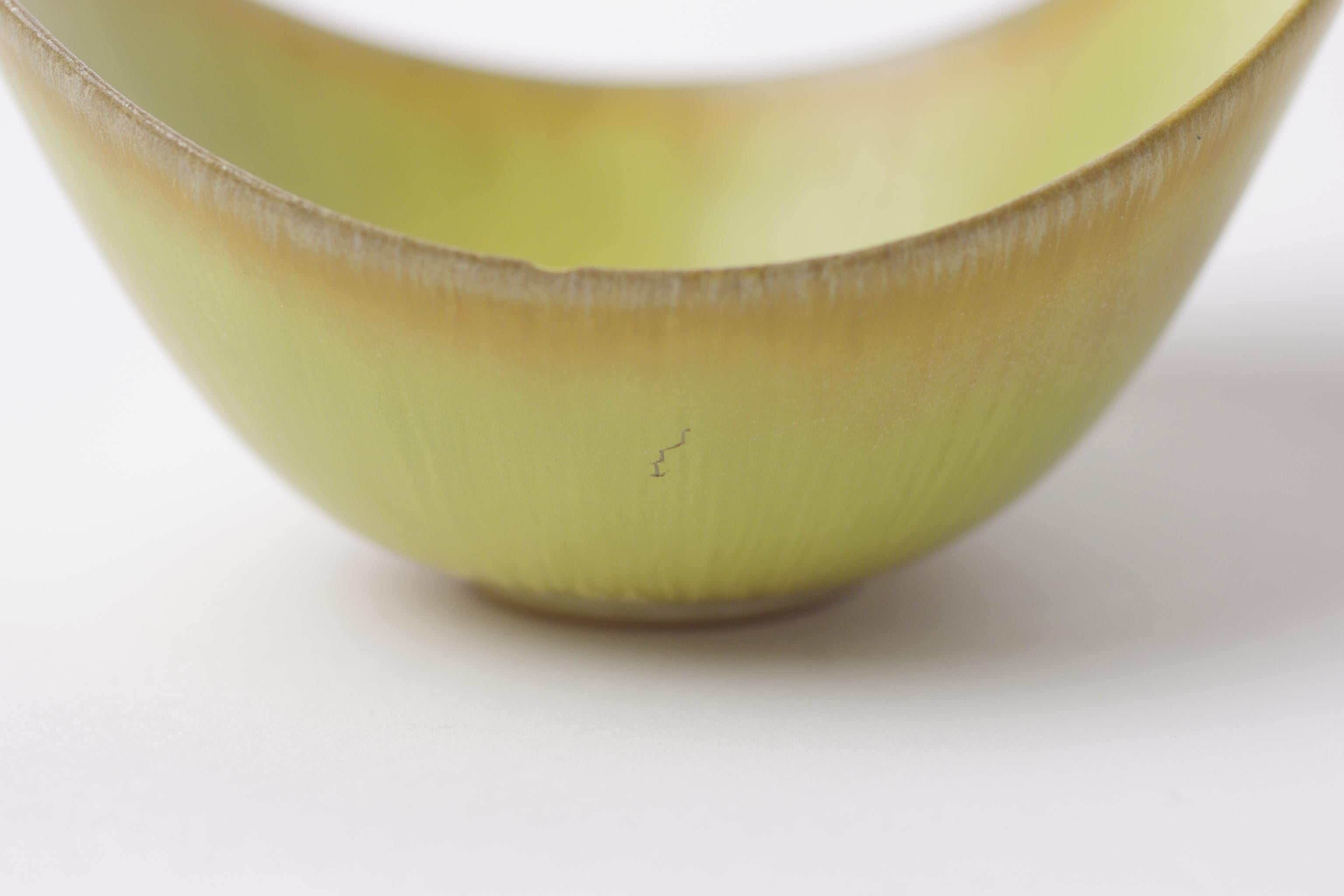 Gunnar Nylund - Small yellow bowl For Sale 8