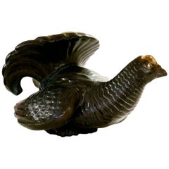 Gunnar Nylund Stoneware Figure of a Grouse, Rörstrand