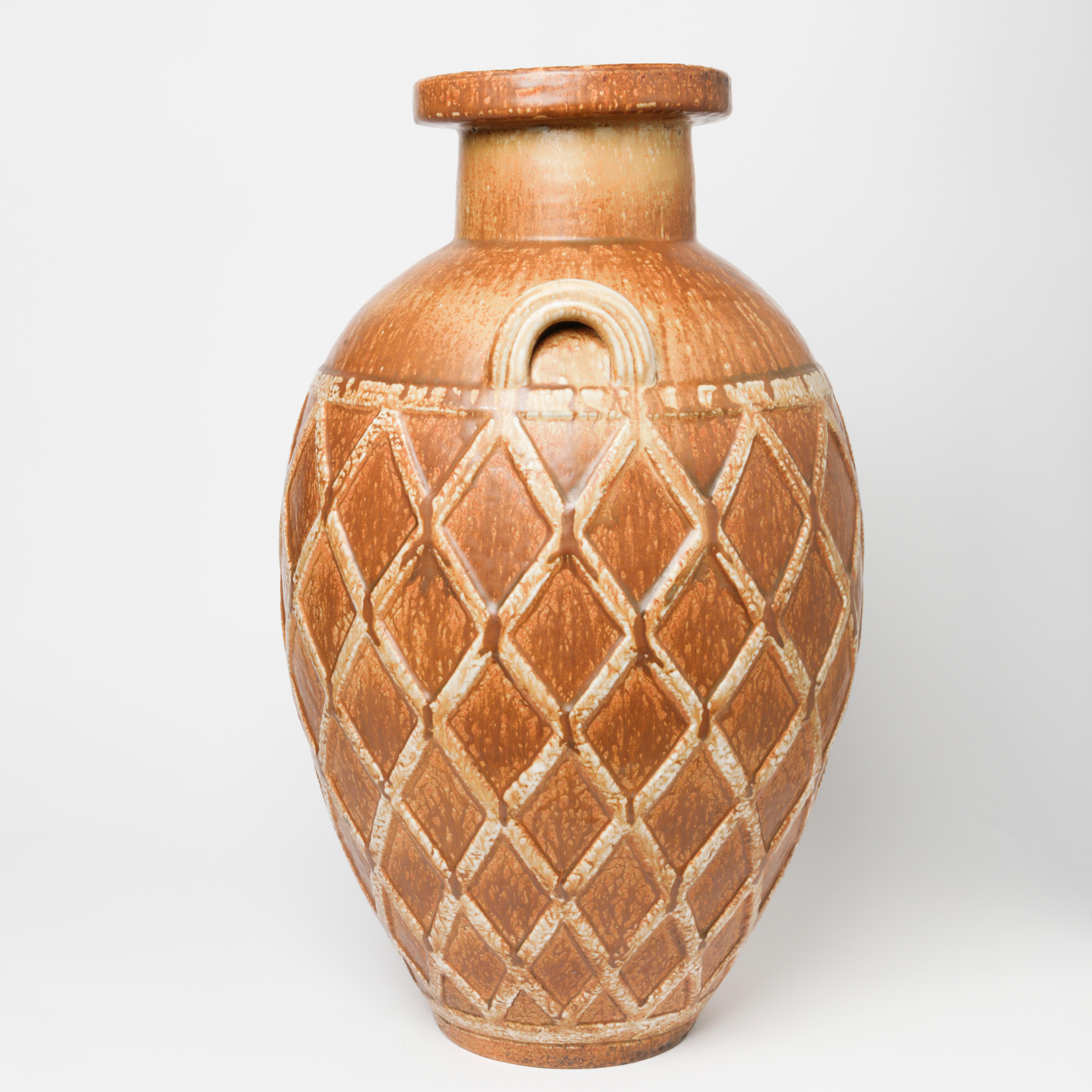 Gunnar Nylund Stoneware Floor Vase for Rörstrand, 1940s In Excellent Condition For Sale In Stockholm, SE