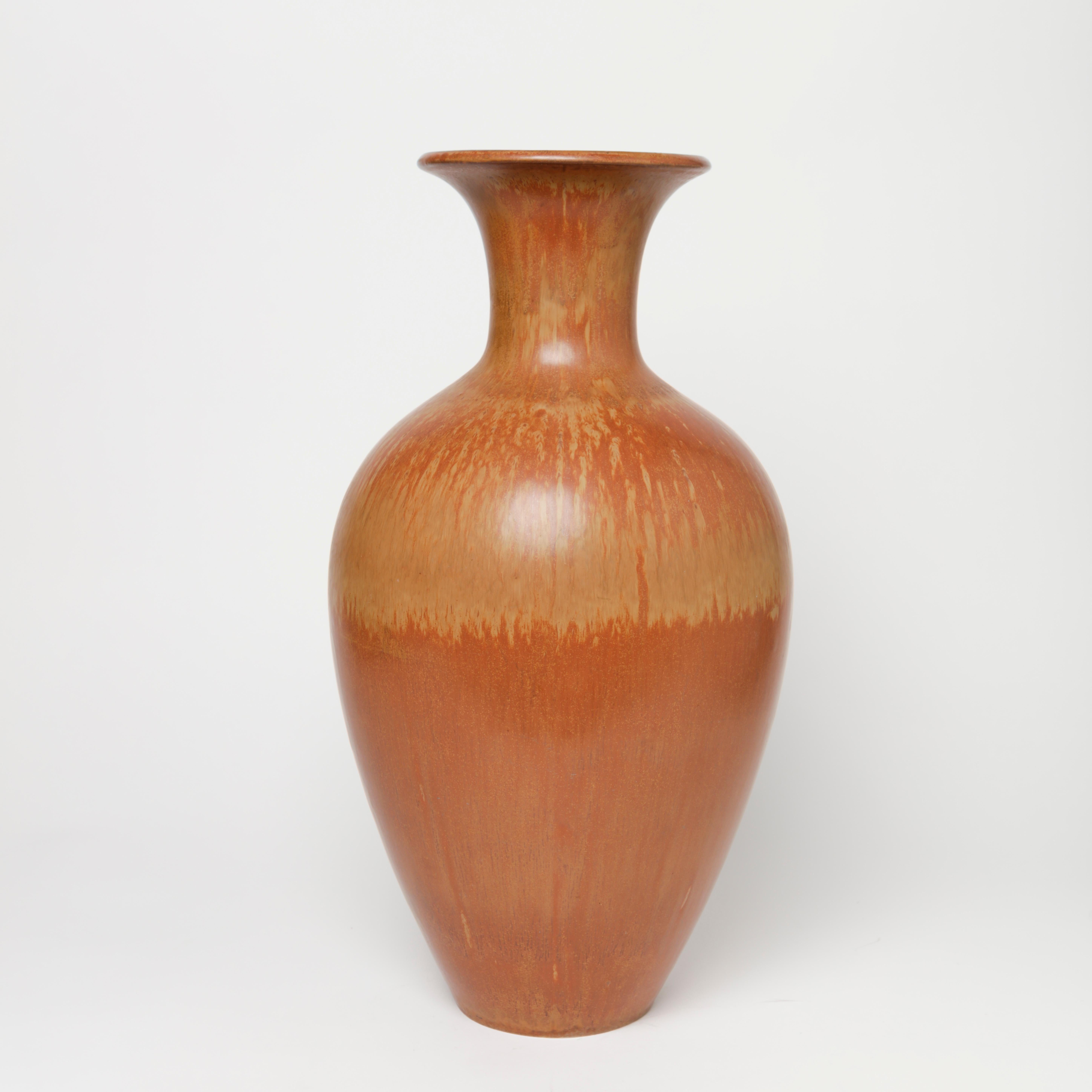 Scandinavian Modern Gunnar Nylund Stoneware Floor Vase for Rörstrand, 1950s For Sale