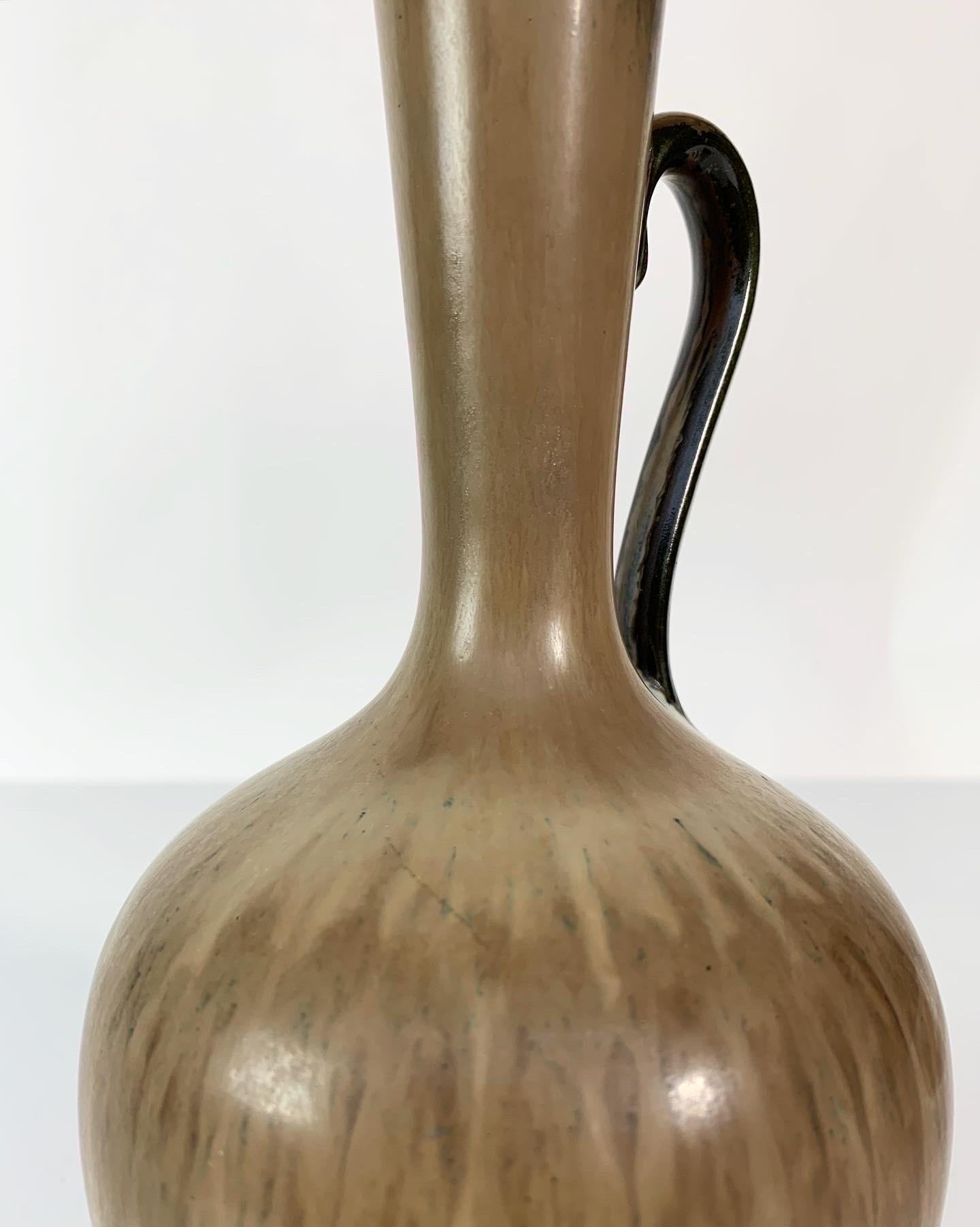 Mid-20th Century Gunnar Nylund Stoneware Vase AUQ Jug Rörstrand Sweden 1950s For Sale