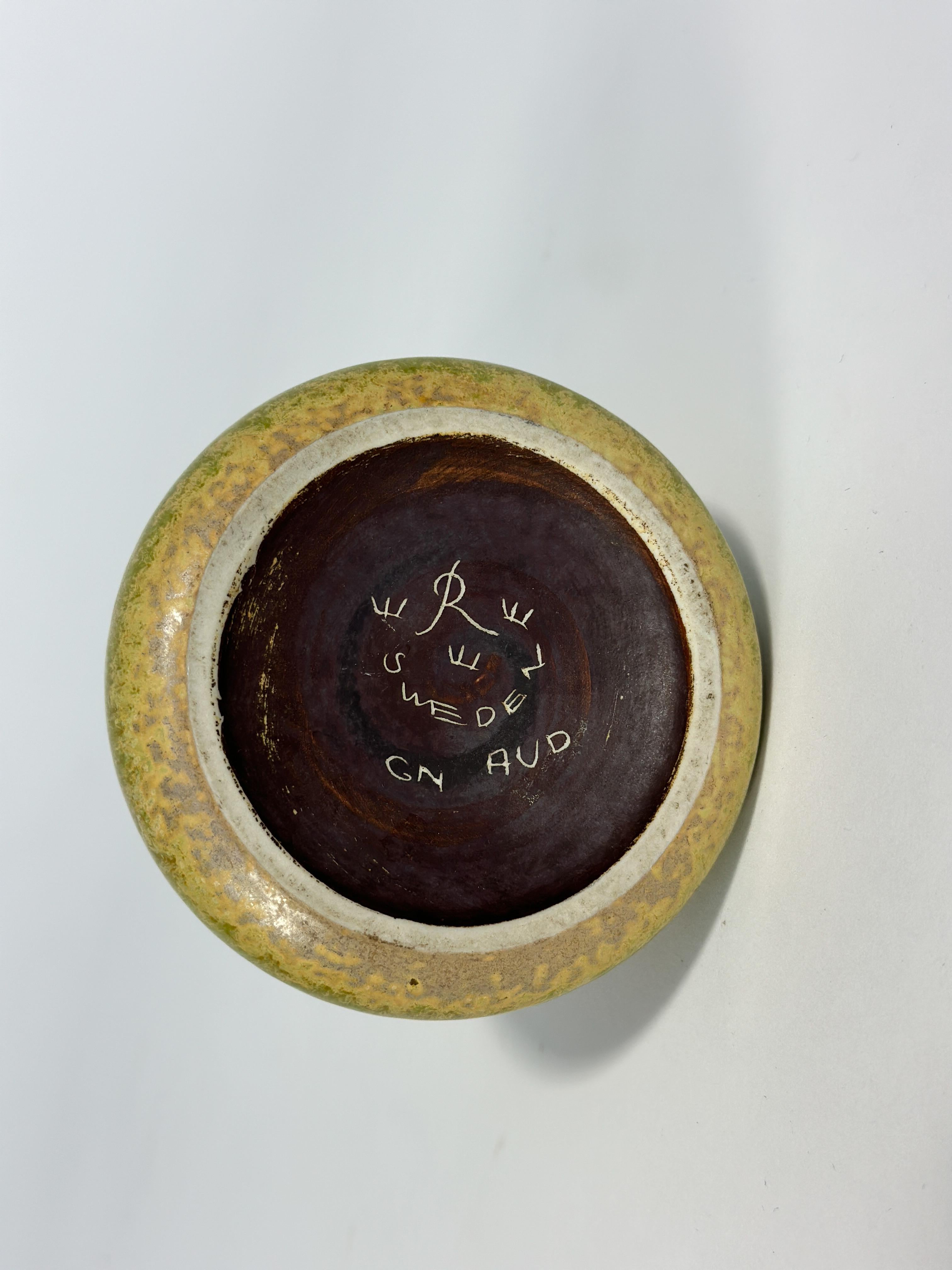 Vaso in gres Gunnar Nylund Rörstrand Brocca Svezia anni '50 in vendita 3
