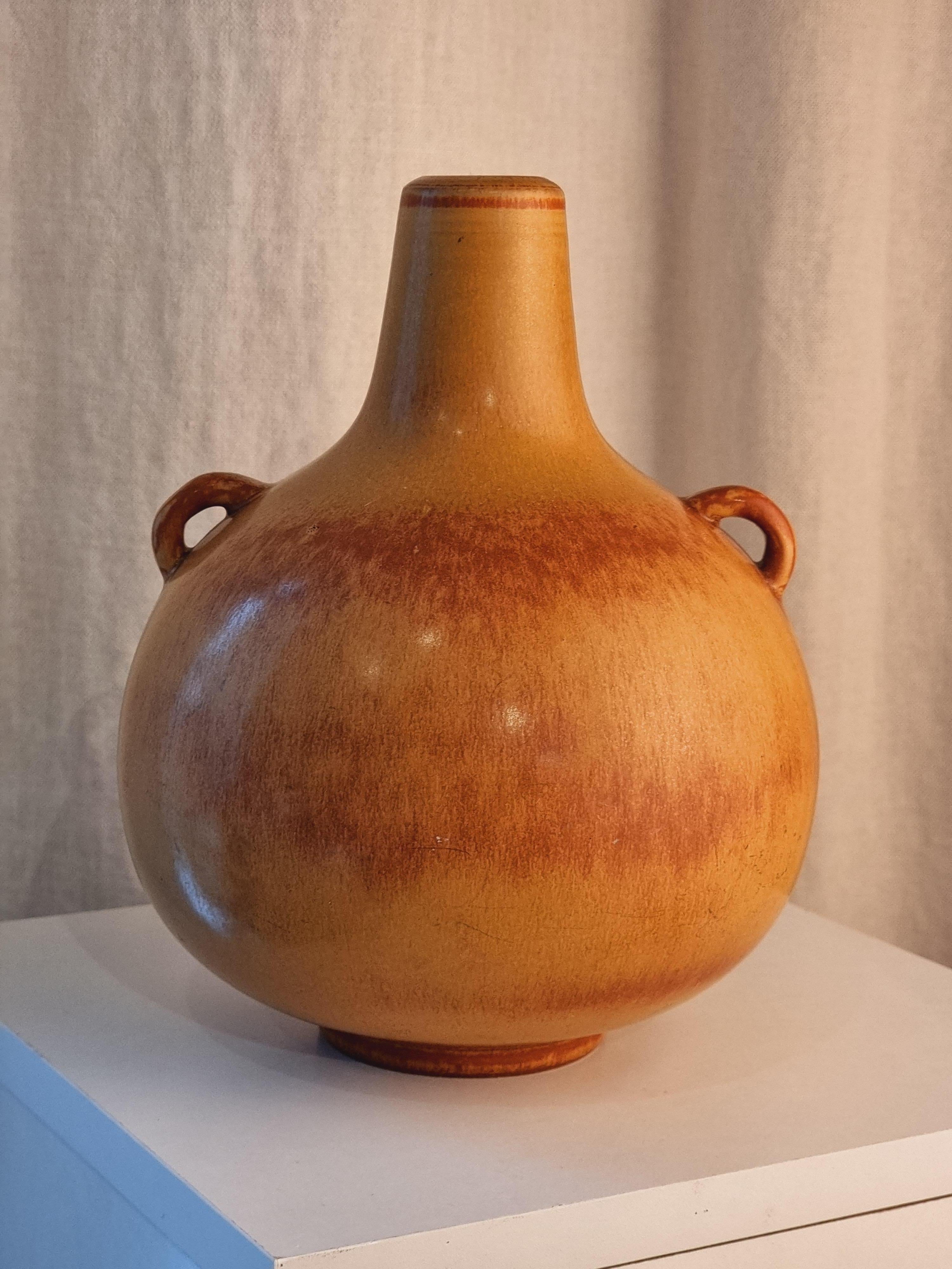 Stoneware Gunnar Nylund, stoneware vase, Rörstrand, Scandinavian Midcentury For Sale