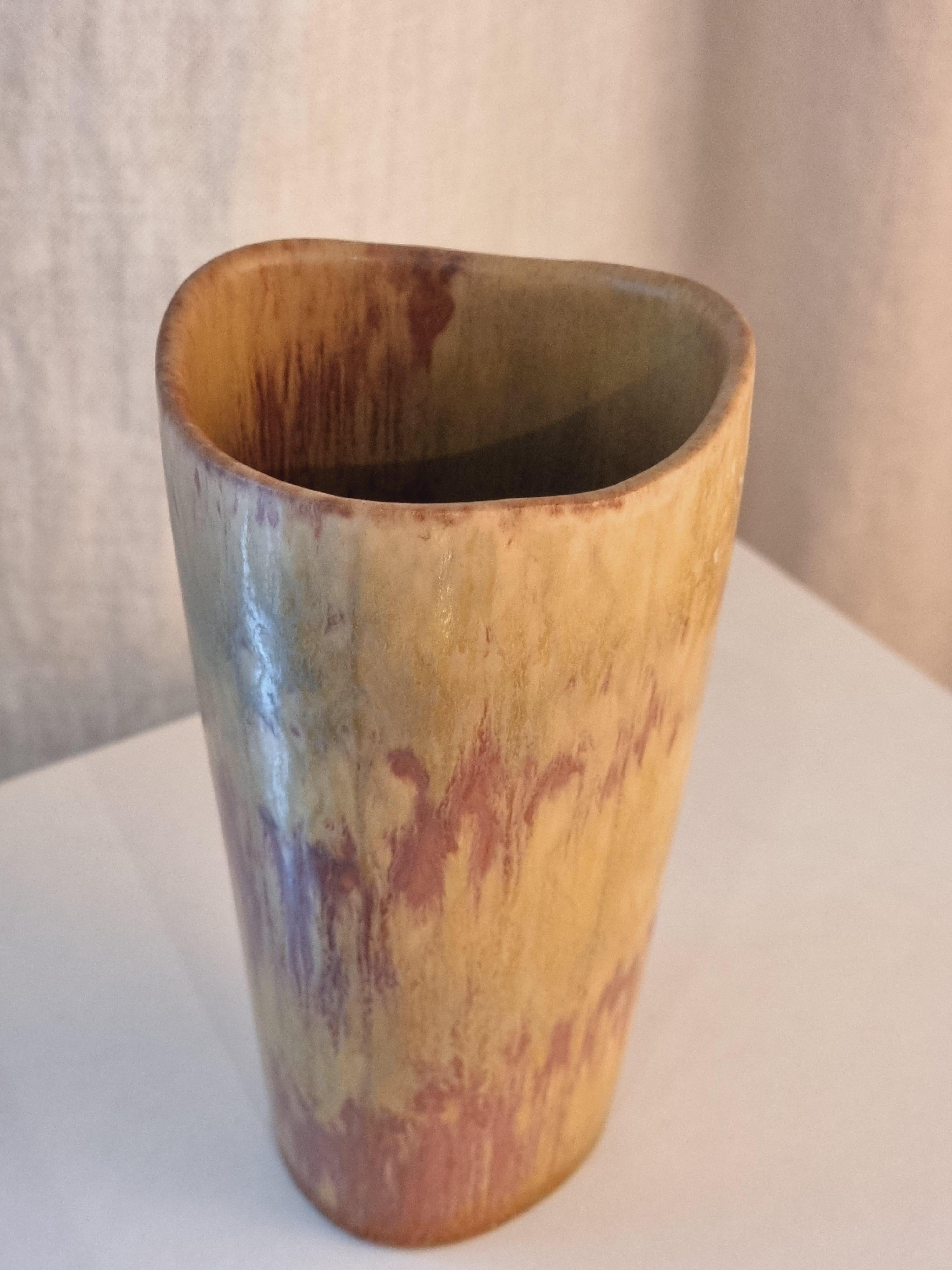 Gunnar Nylund, stoneware vase, Rörstrand, Scandinavian Modern / Midcentury For Sale 2
