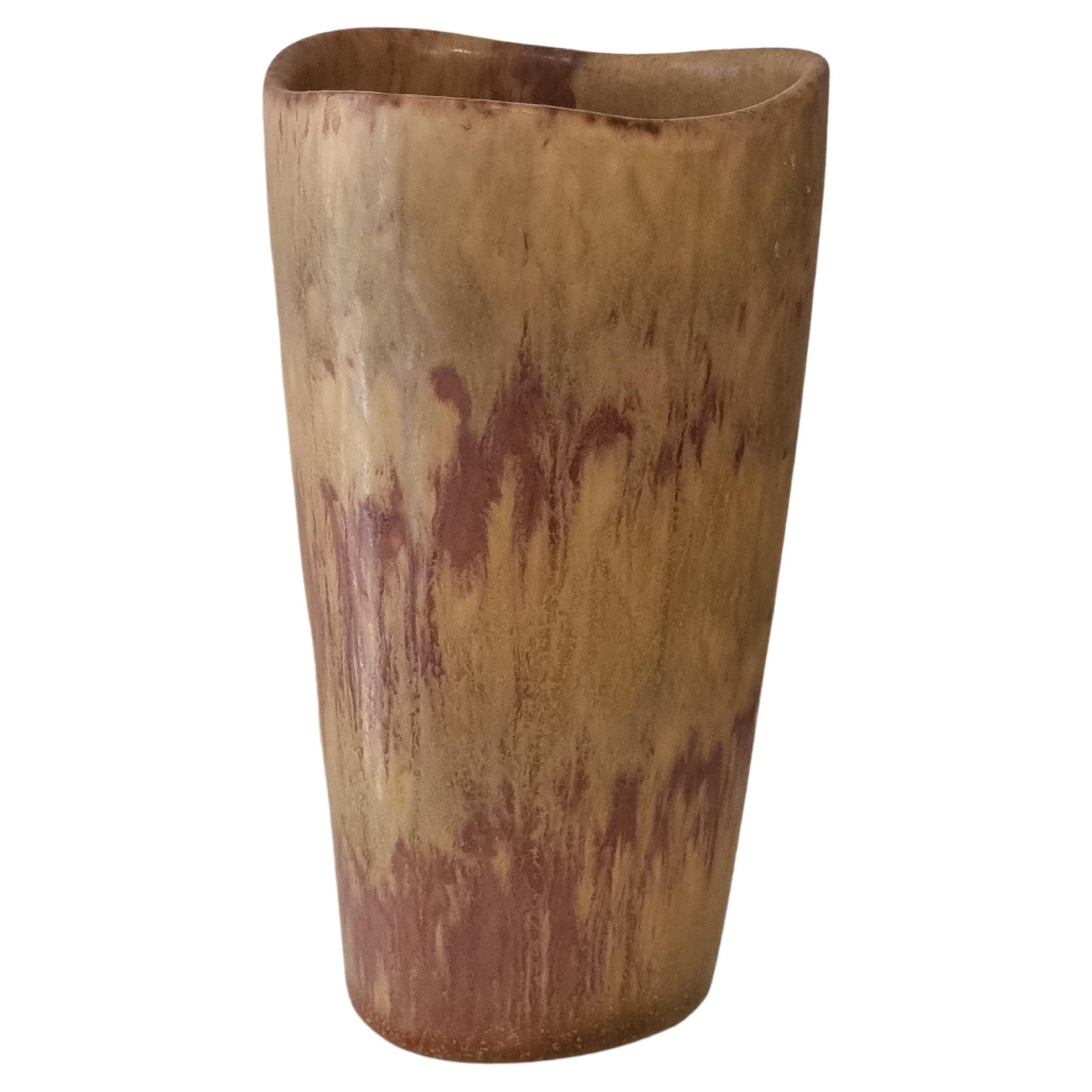 Gunnar Nylund, stoneware vase, Rörstrand, Scandinavian Modern / Midcentury