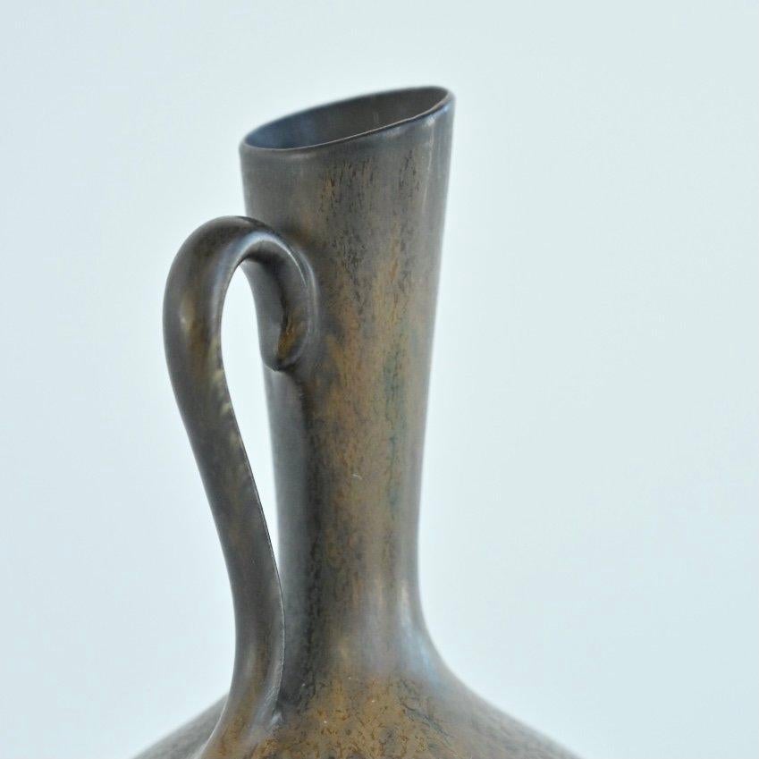 Scandinavian Modern Gunnar Nylund Stoneware Vase, Rörstrand Sweden 1950s For Sale