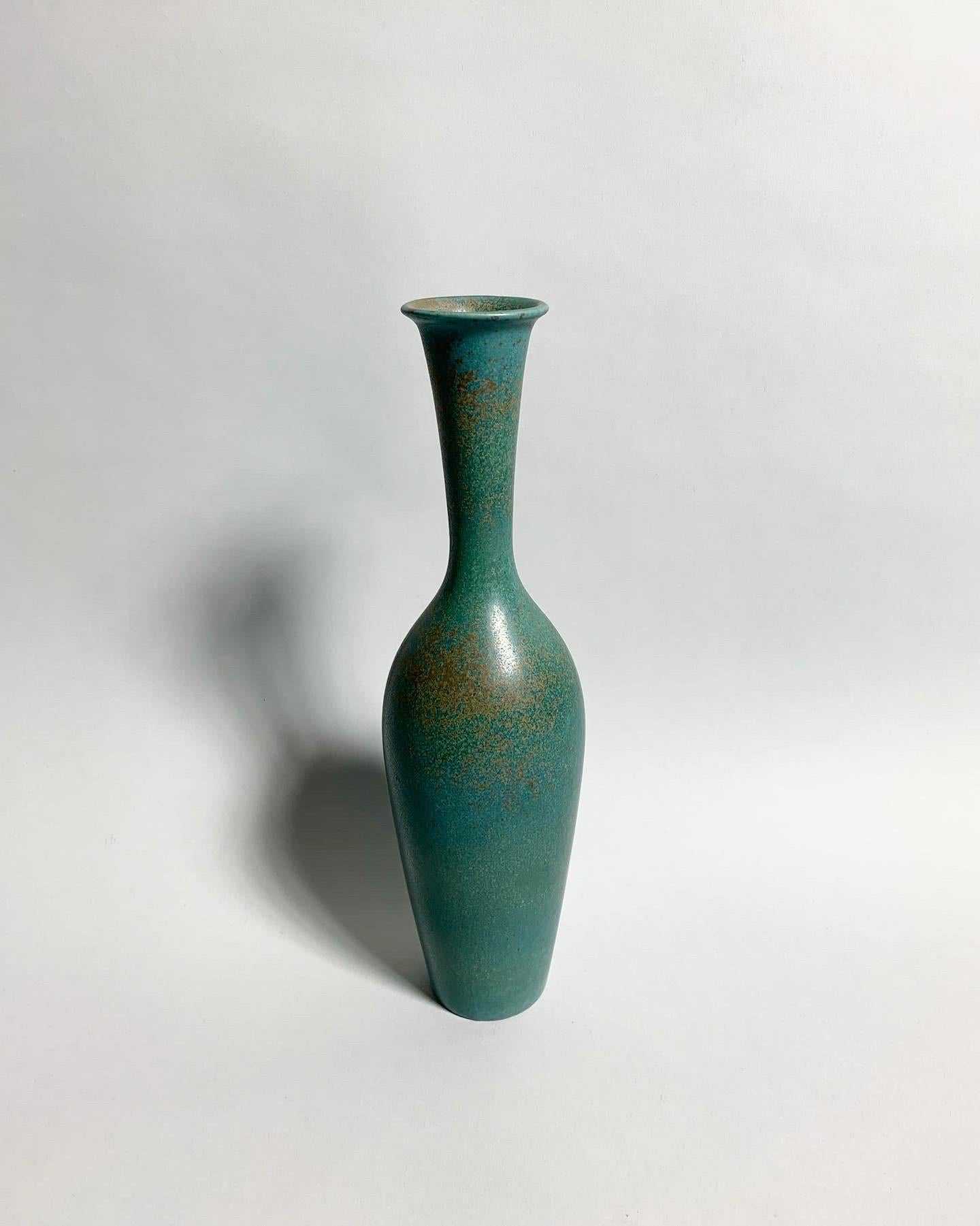 large turquoise floor vase