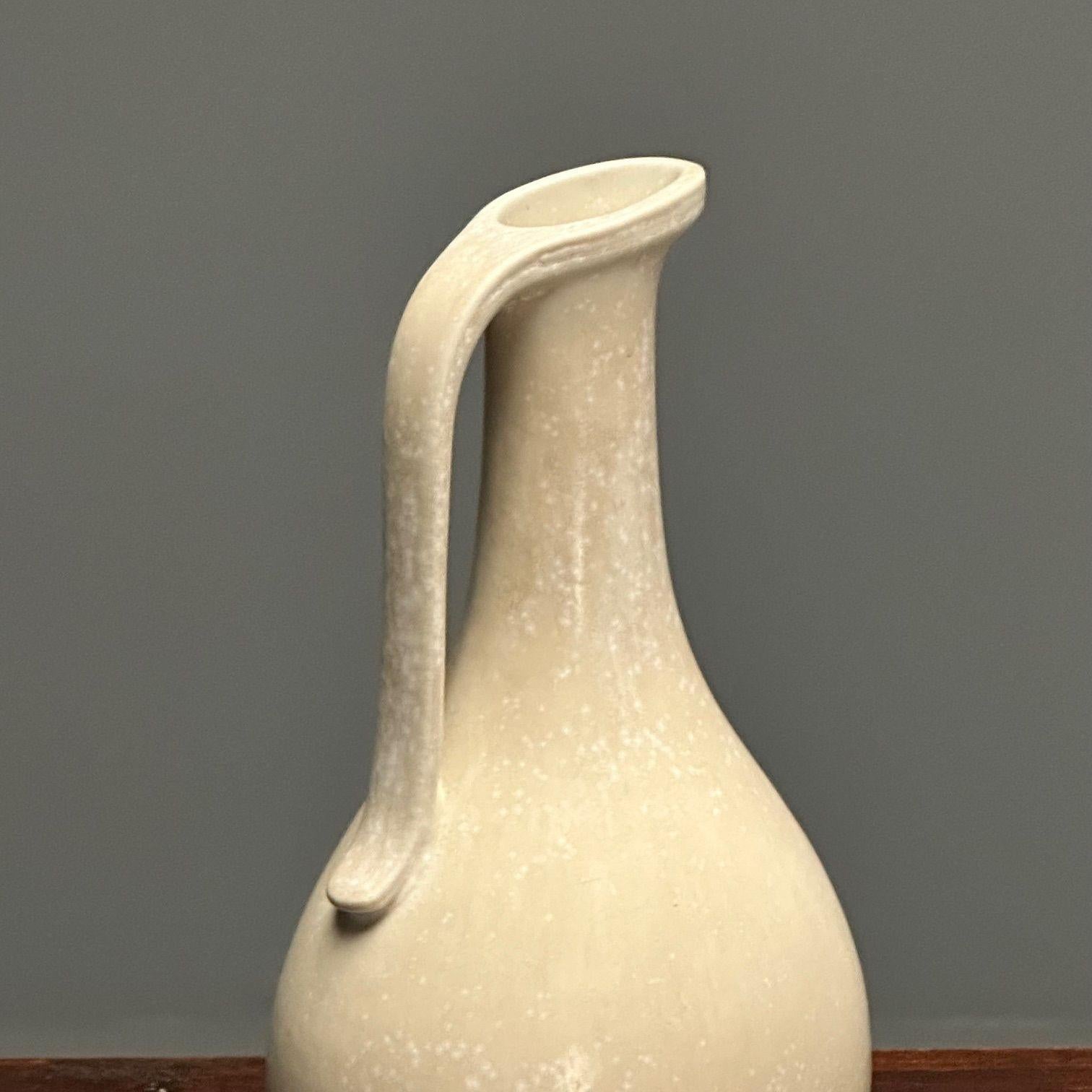 Svedese Gunnar Nylund, Vaso in ceramica svedese di metà secolo, smalto a guscio d'uovo, anni '40 in vendita