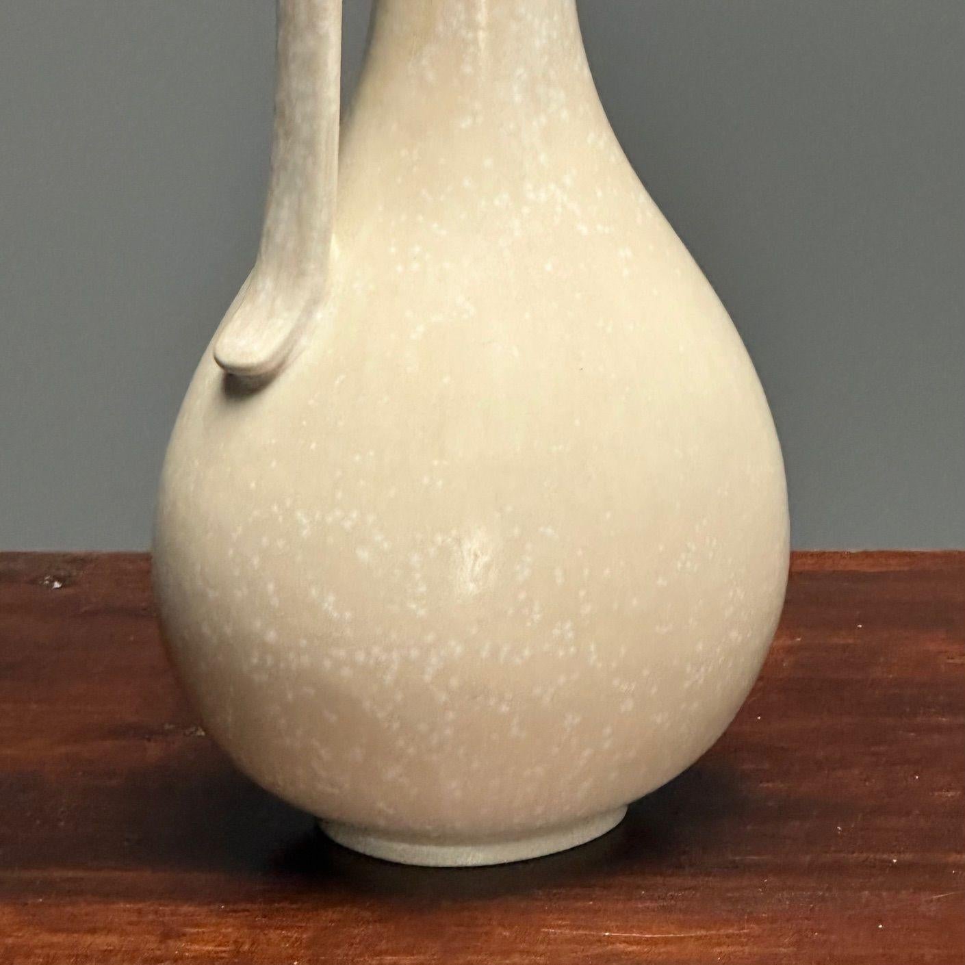 Gunnar Nylund, Swedish Mid-Century Modern, Ceramic Vase, Eggshell Glaze, 1940s For Sale 1