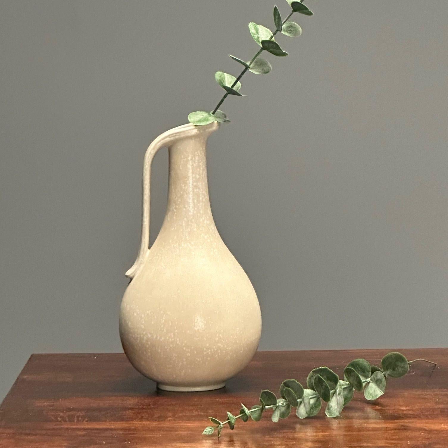 Gunnar Nylund, Swedish Mid-Century Modern, Ceramic Vase, Eggshell Glaze, 1940s For Sale 2