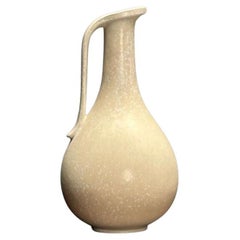 Gunnar Nylund, Swedish Mid-Century Modern, Ceramic Vase, Eggshell Glaze, 1940s