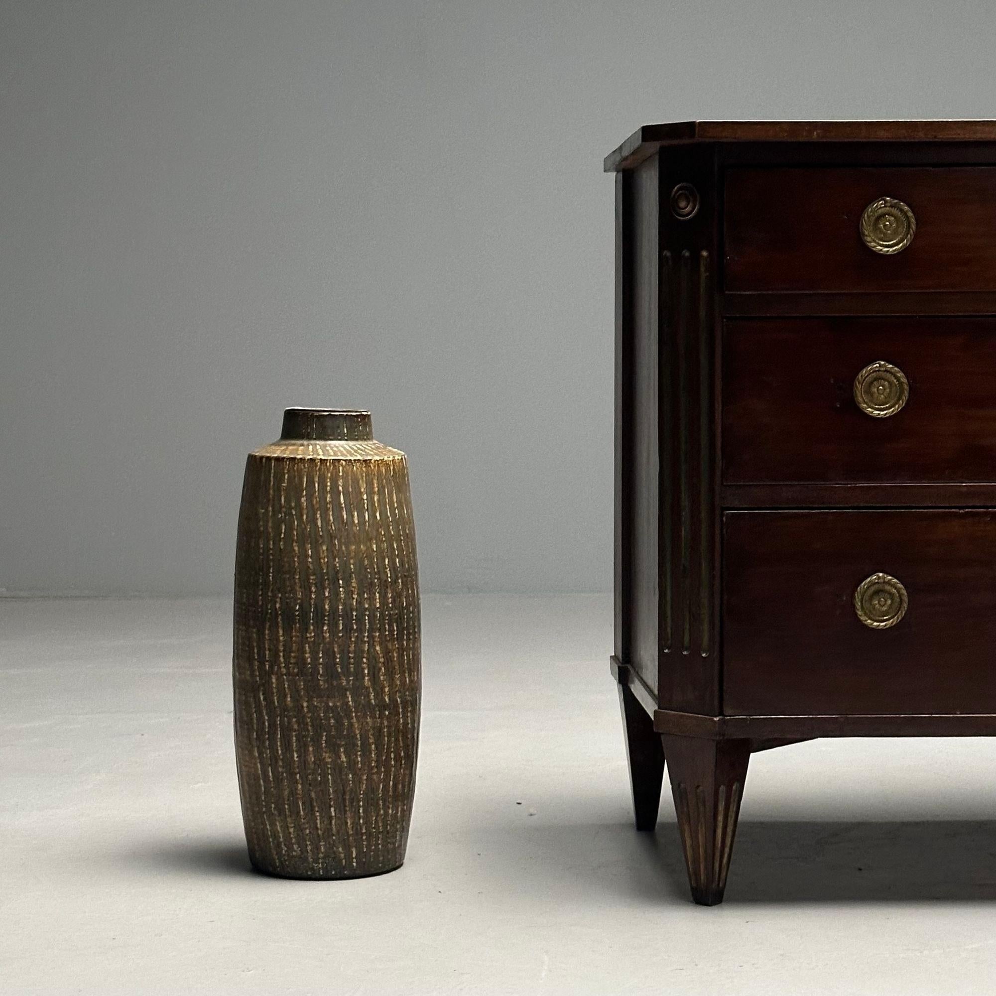 Ceramic Gunnar Nylund, Swedish Mid-Century Modern, Large Floor Vase, Stoneware, 1950s For Sale