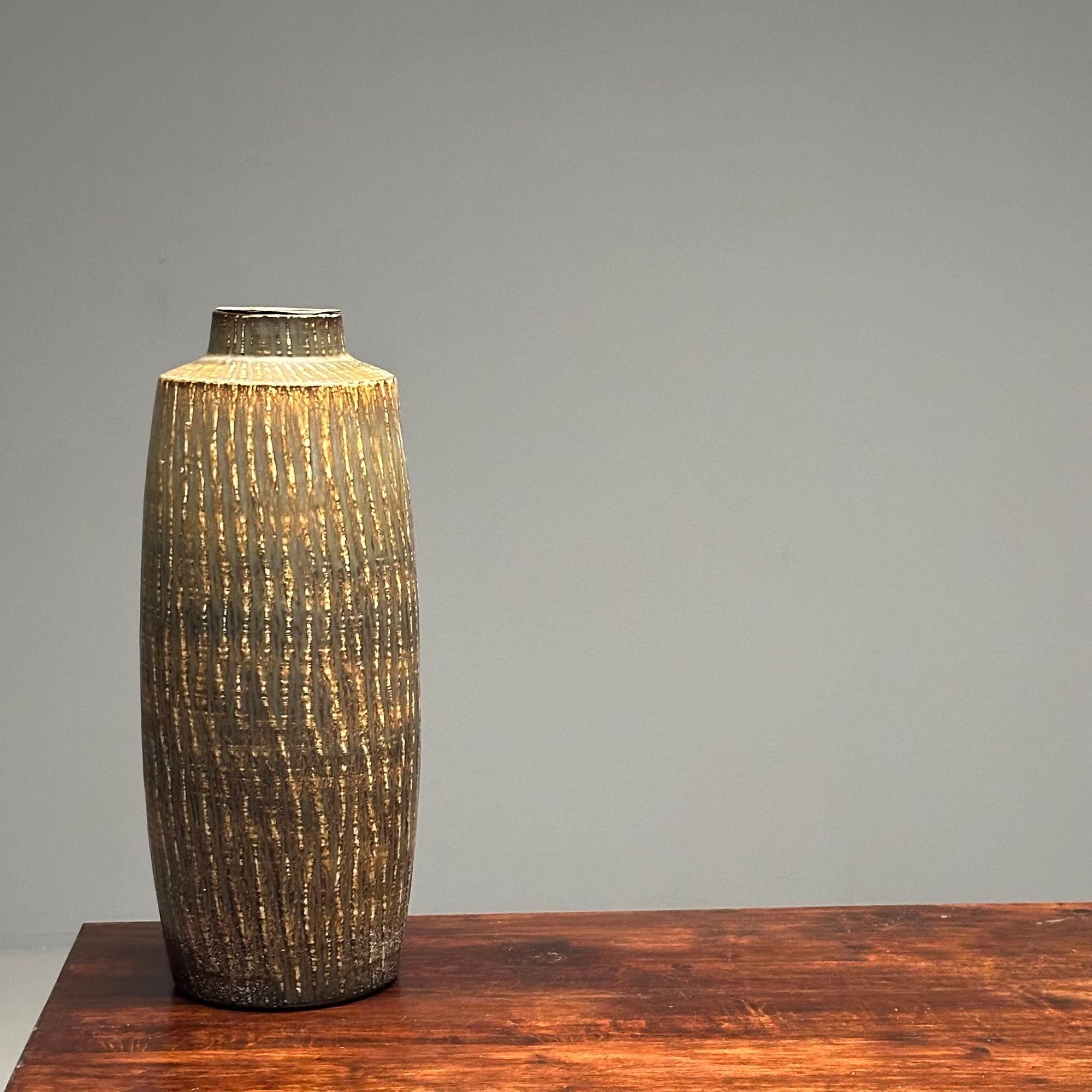 Ceramica Gunnar Nylund, Svezia, metà del secolo scorso, Grande vaso da terra, gres, anni '50 in vendita