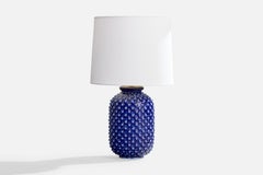 Gunnar Nylund, Table Lamp, Stoneware, Rörstand, Sweden, 1940s