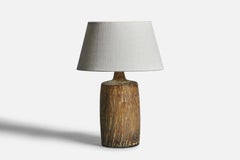 Gunnar Nylund, Tischlampe, Steingut, Schweden, 1940er Jahre