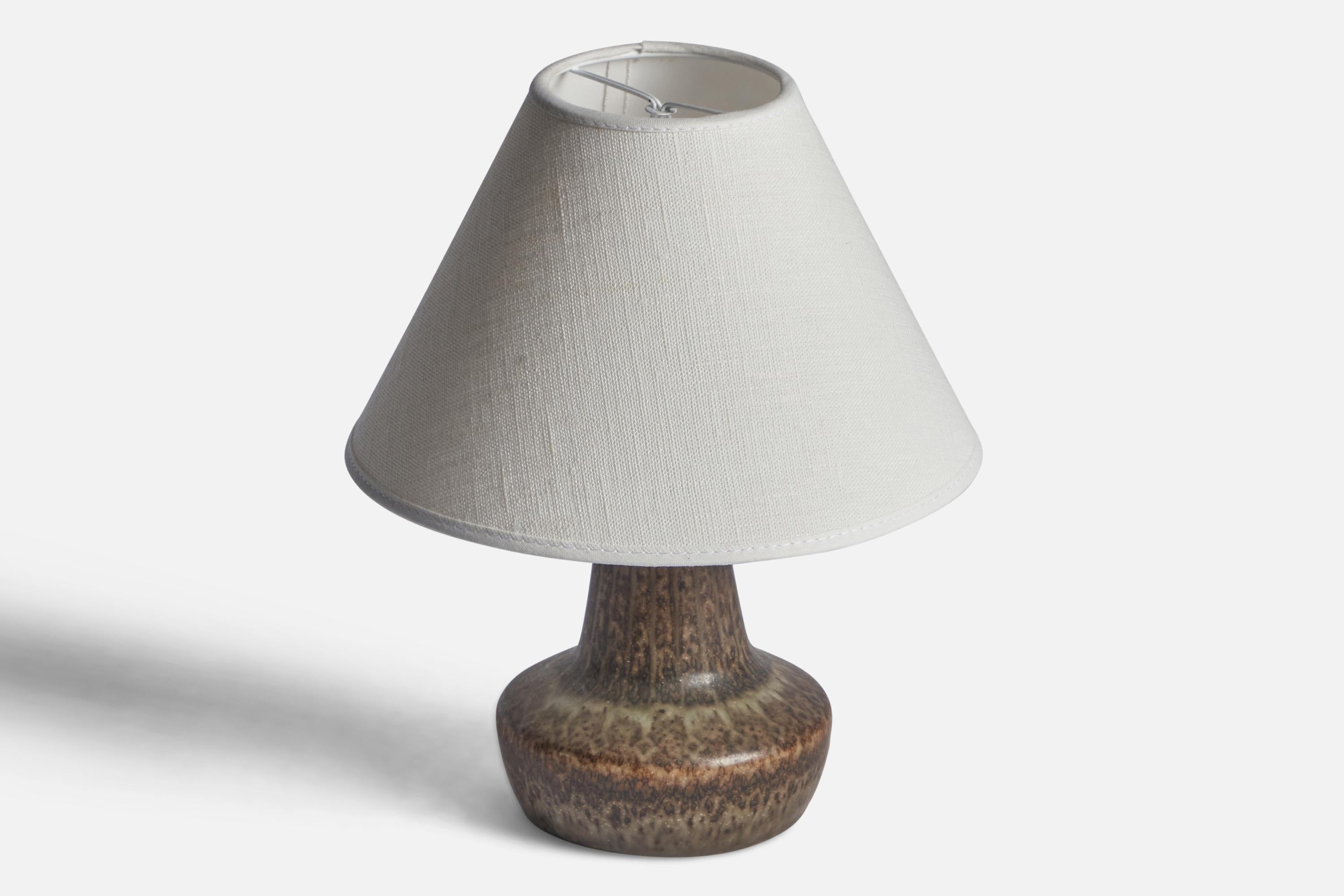 Mid-Century Modern Gunnar Nylund, Table Lamp, Stoneware, Sweden, 1940s For Sale
