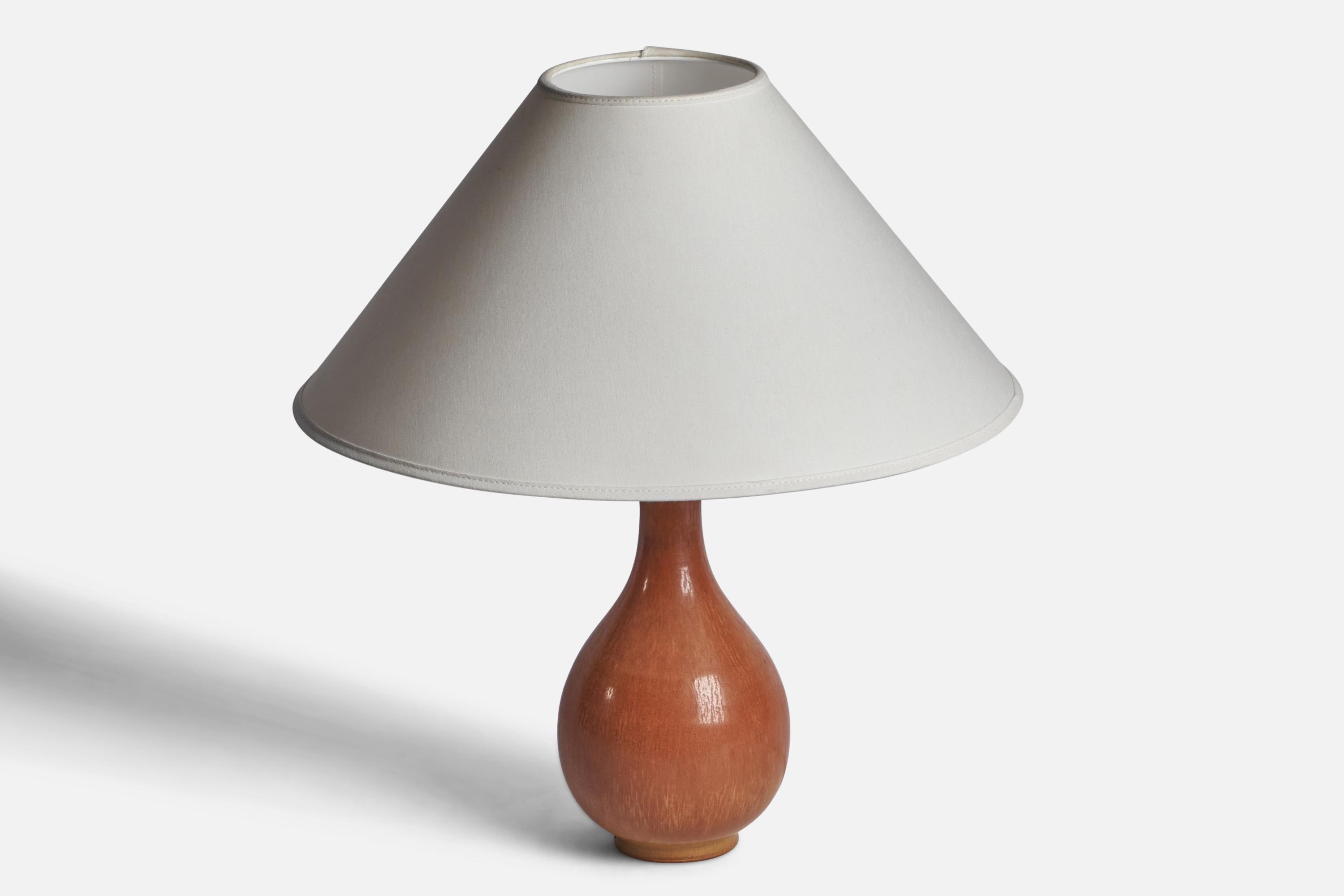 Scandinave moderne Gunnar Nylund, Lampe de Table, Grès, Suède, Années 1940 en vente