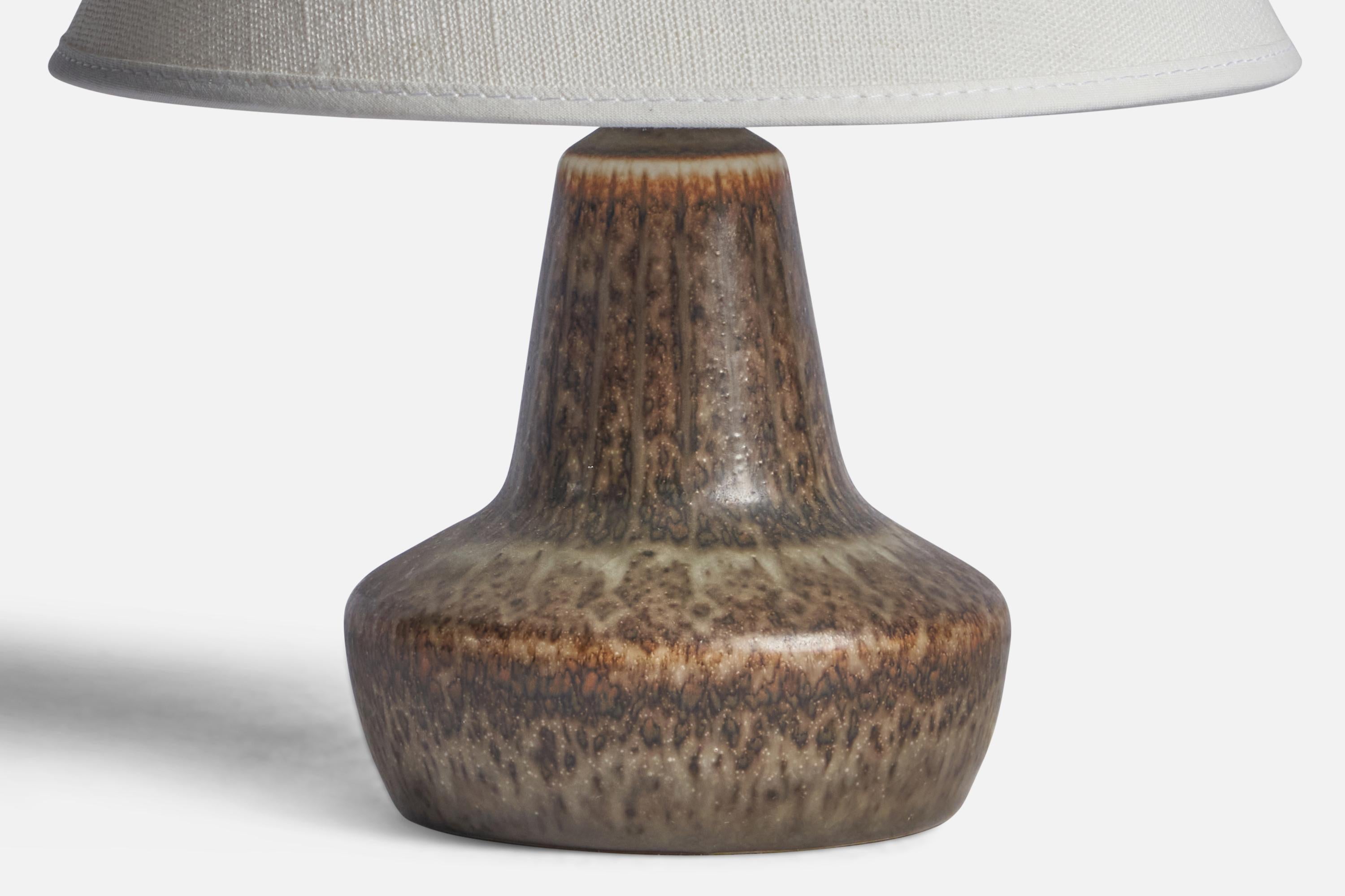 Swedish Gunnar Nylund, Table Lamp, Stoneware, Sweden, 1940s For Sale