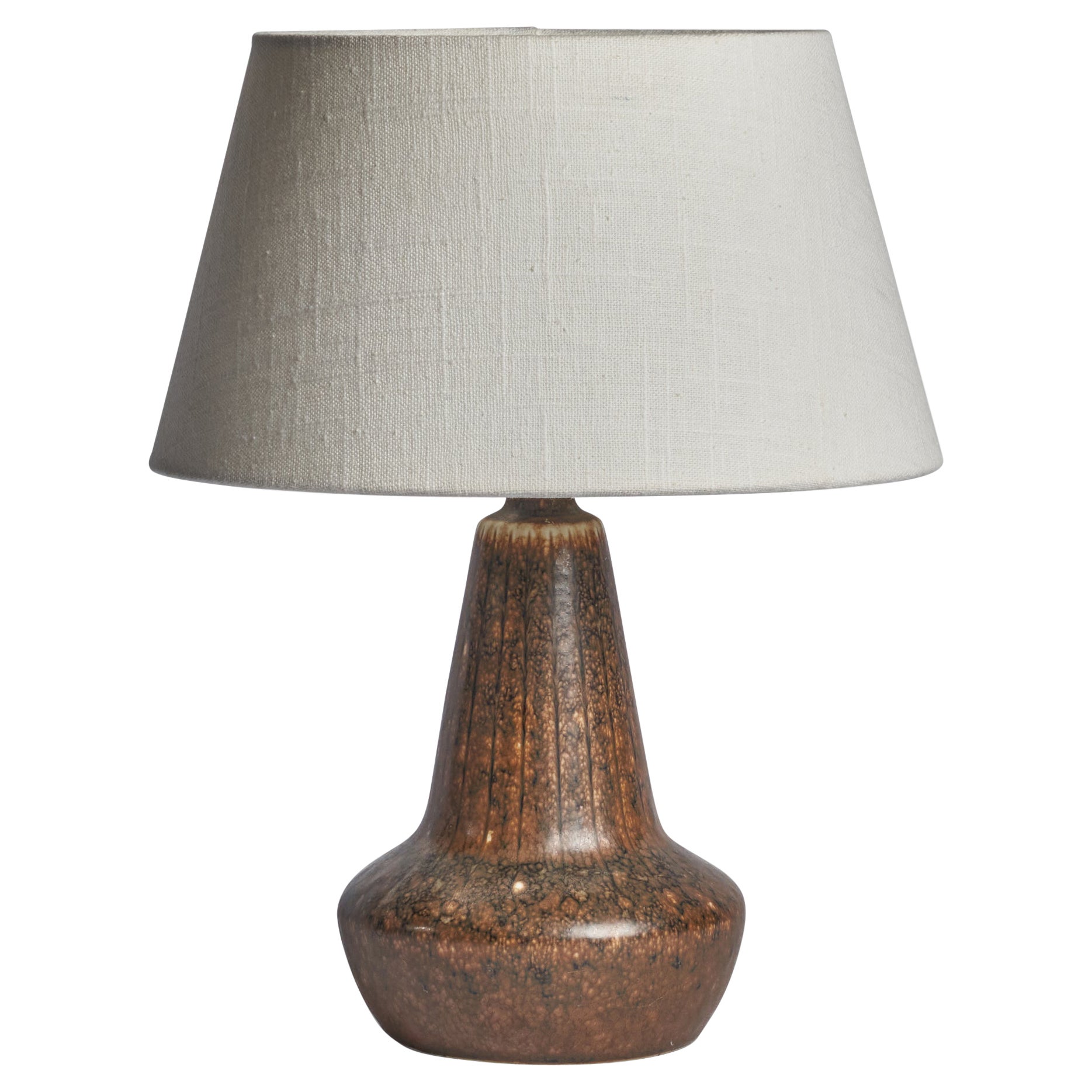 Gunnar Nylund, Table Lamp, Stoneware, Sweden, 1940s
