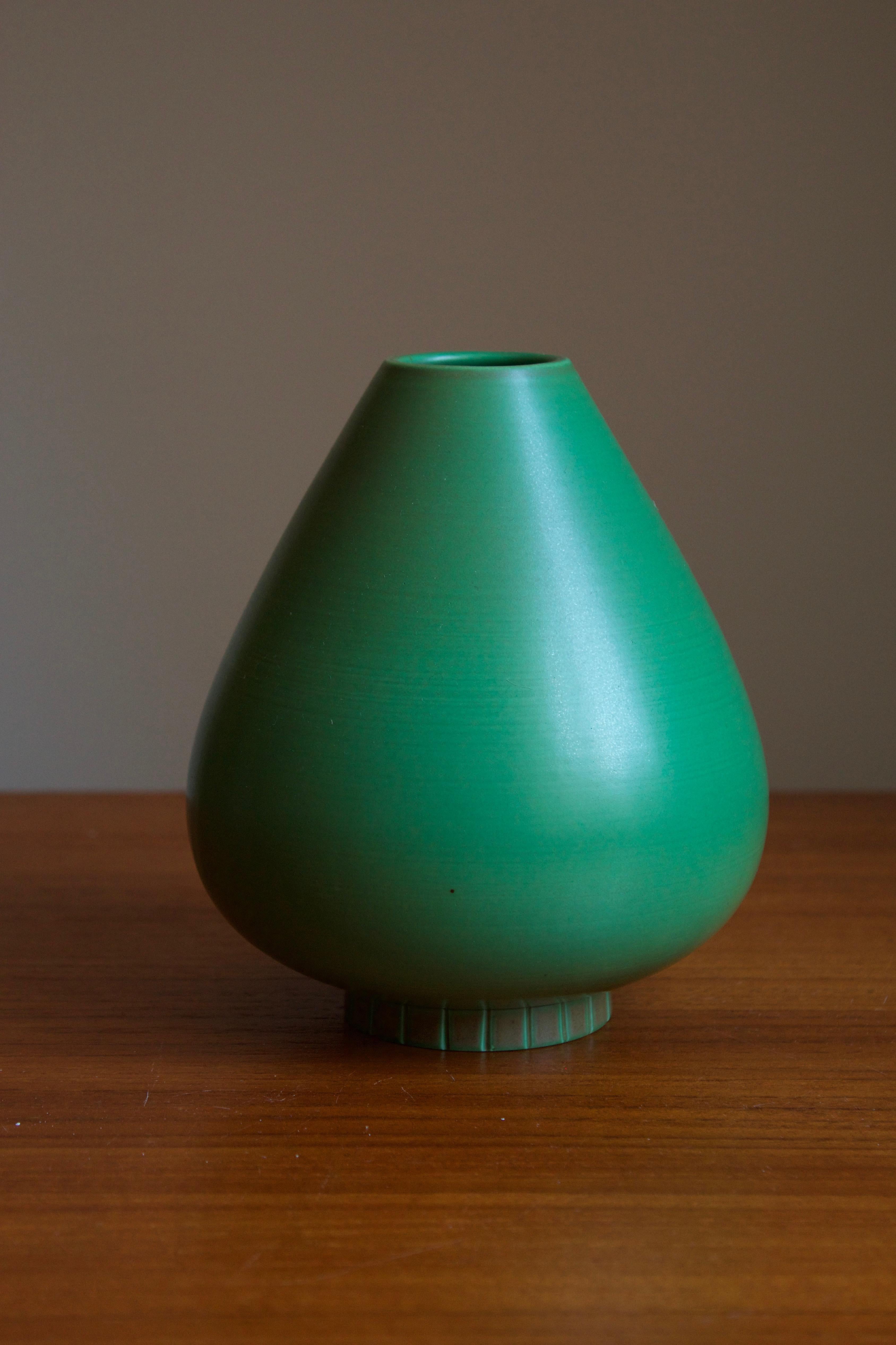 Mid-Century Modern Gunnar Nylund, Vase, Glazed Stoneware, Rörstand, Sweden, 1950s