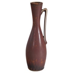 Gunnar Nylund, Vase, Model "NSZ", Red-Glazed Stoneware, Rörstrand, Sweden, 1950s