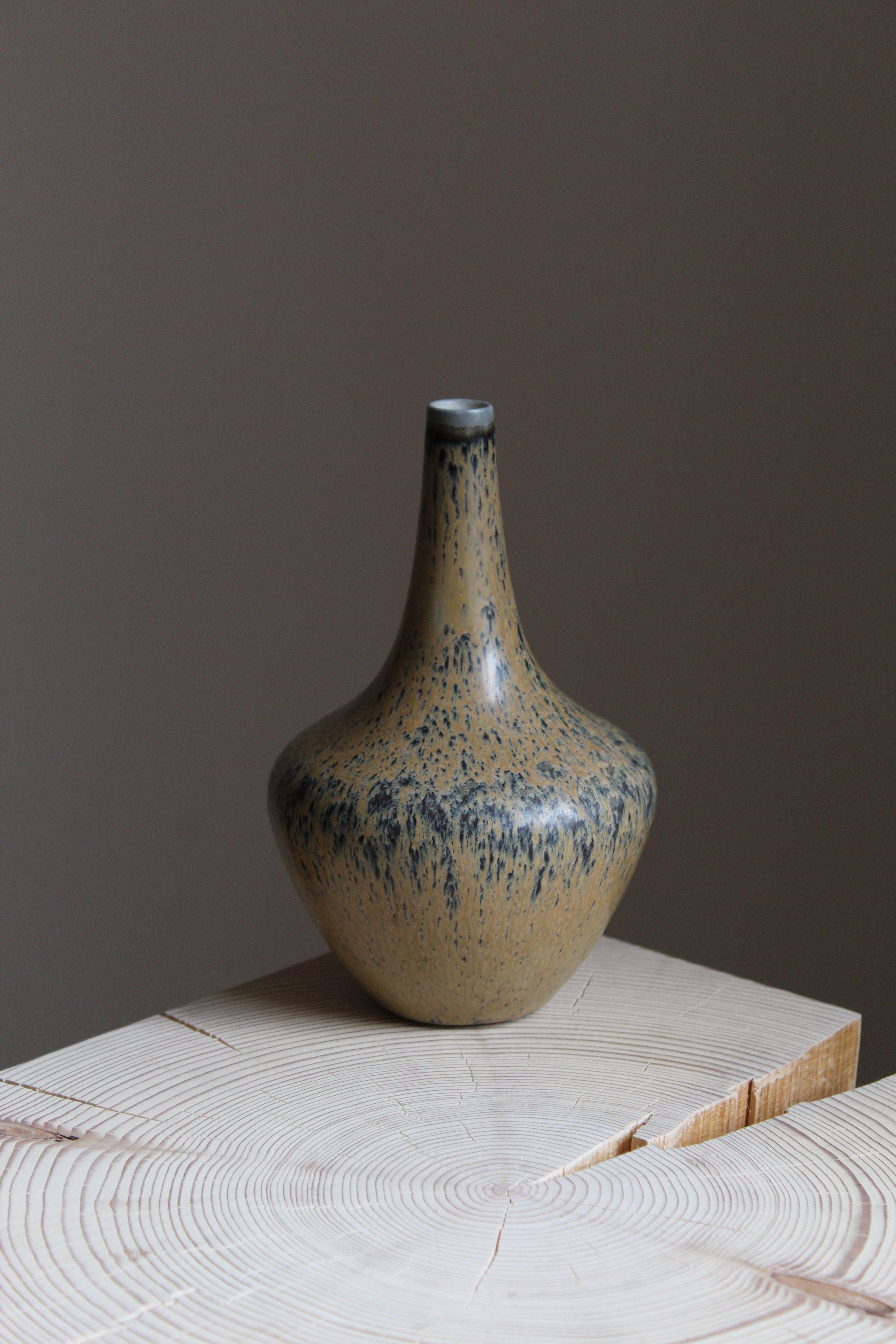 Mid-Century Modern Gunnar Nylund, Vase or Vessel, Glazed Stoneware, Rörstand, Sweden, 1950s