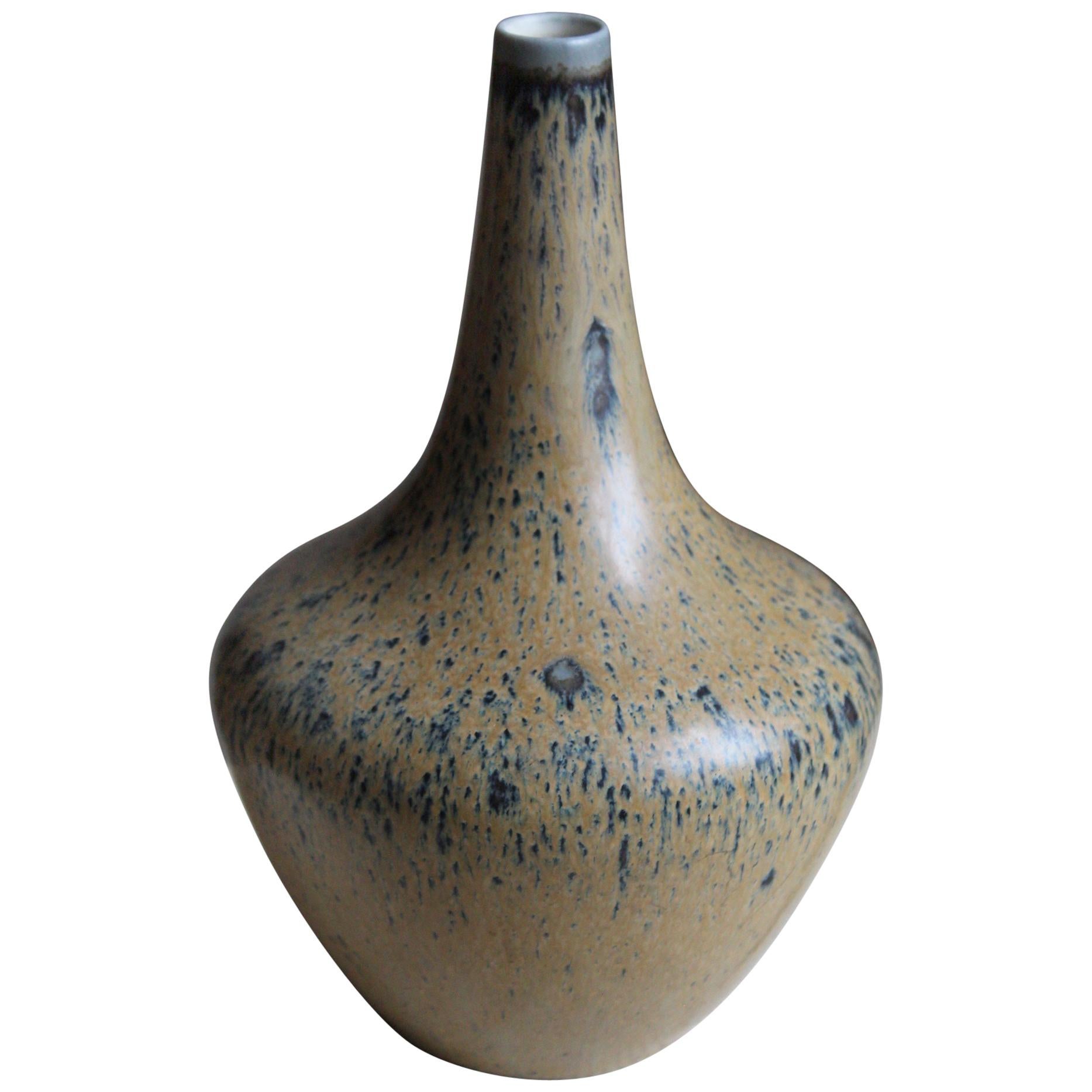 Gunnar Nylund, Vase or Vessel, Glazed Stoneware, Rörstand, Sweden, 1950s