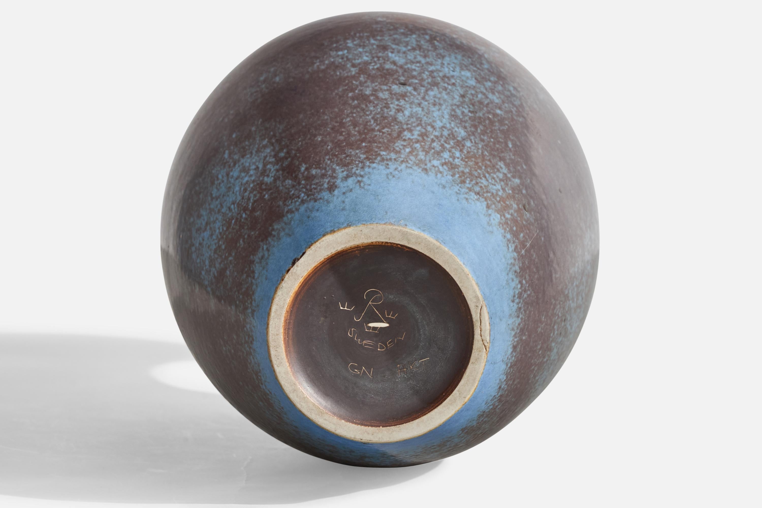 Gunnar Nylund, Vase, grès, Suède, années 1940 en vente 4
