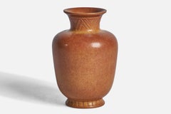 Gunnar Nylund, Vase, Steingut, Schweden, 1940er-Jahre