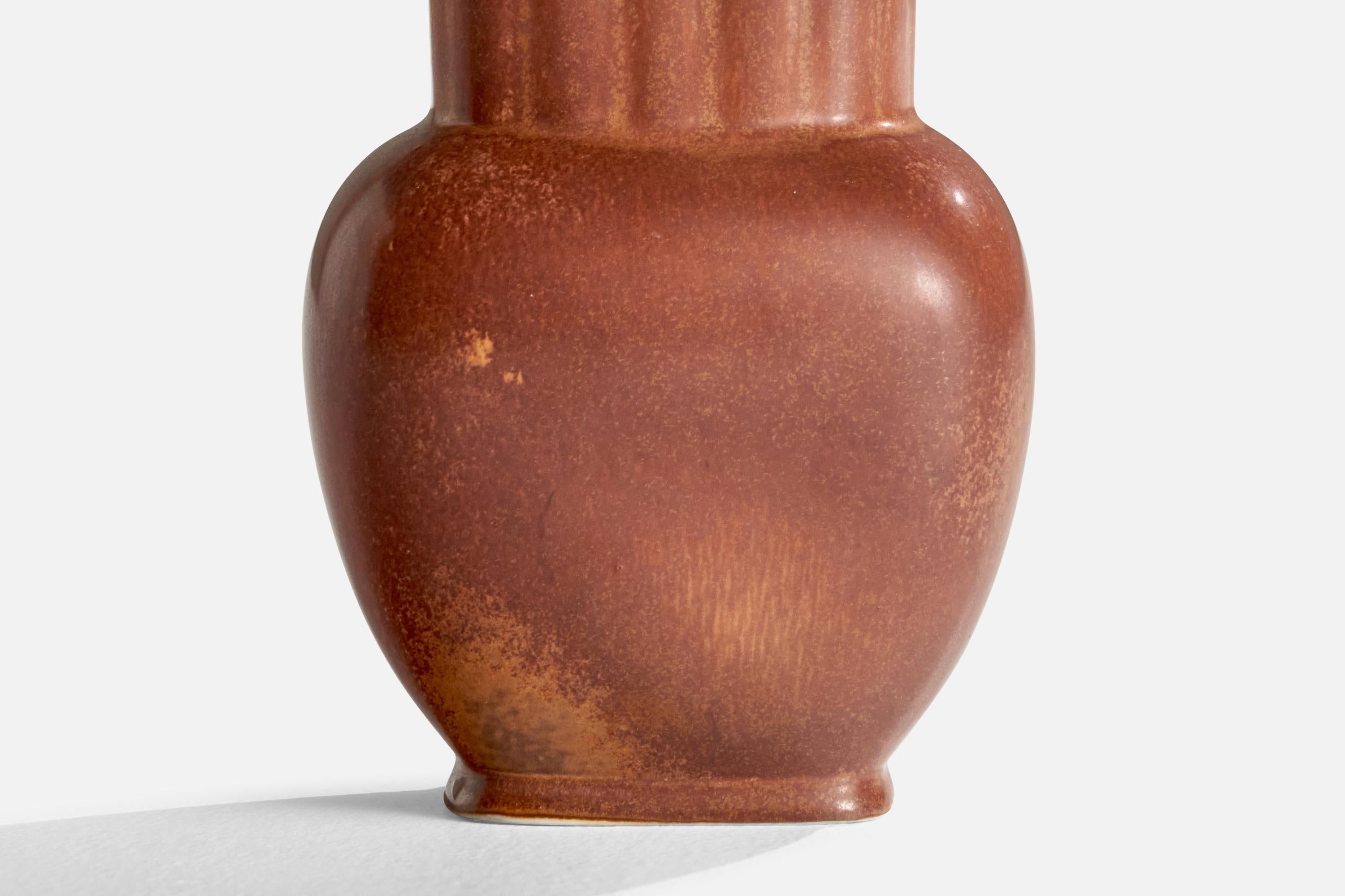 Metà XX secolo Gunnar Nylund, Vaso, Gres, Svezia, anni '40 in vendita