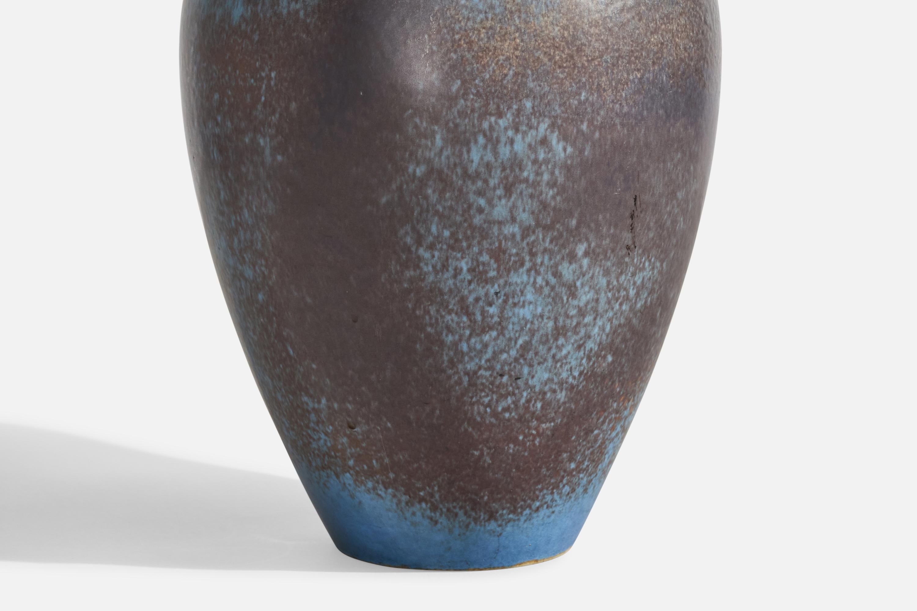 Gunnar Nylund, Vase, grès, Suède, années 1940 en vente 1