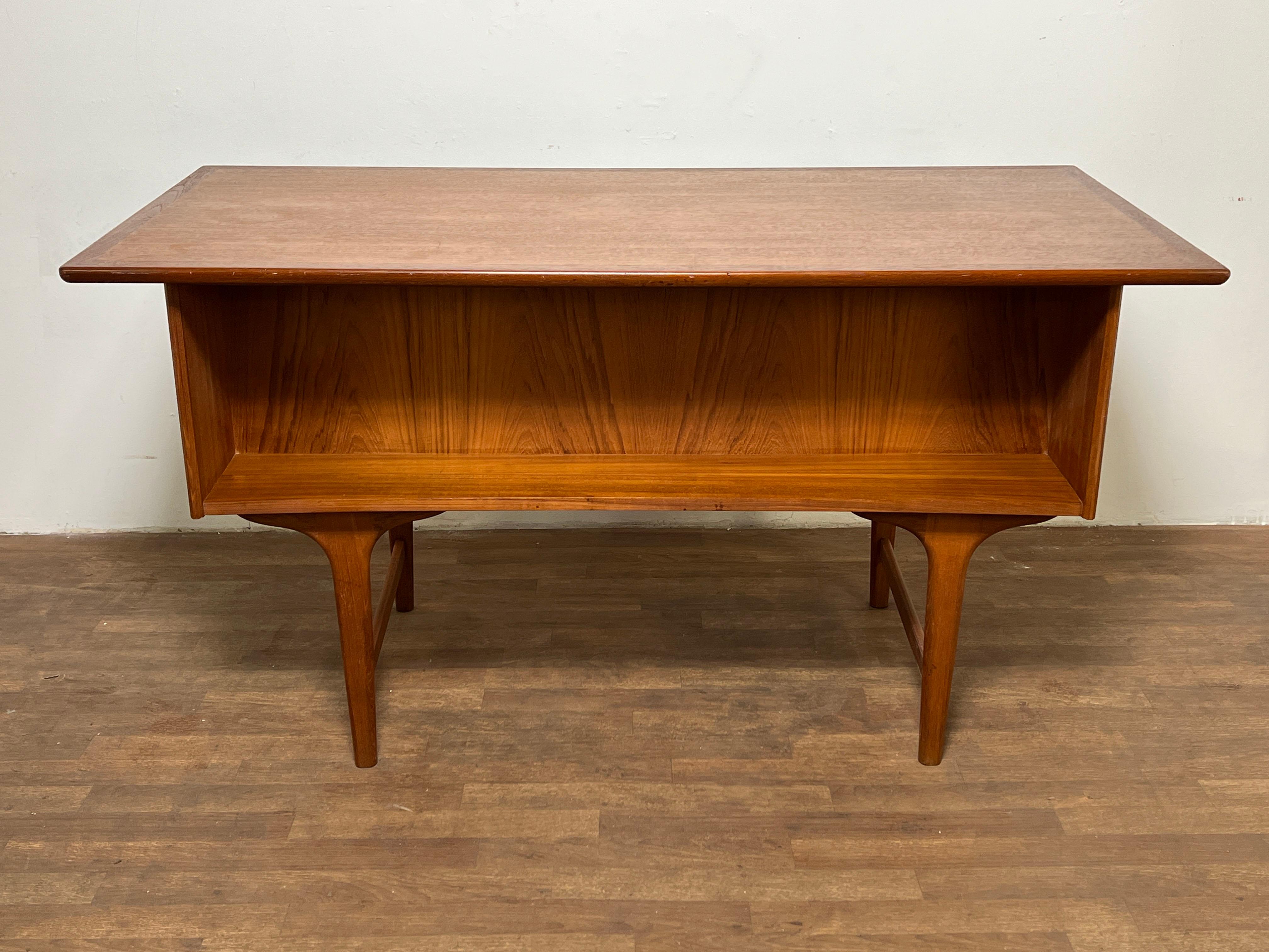 Gunnar Tibergaard-Nielsen Danish Teak Desk C. 1960s 6