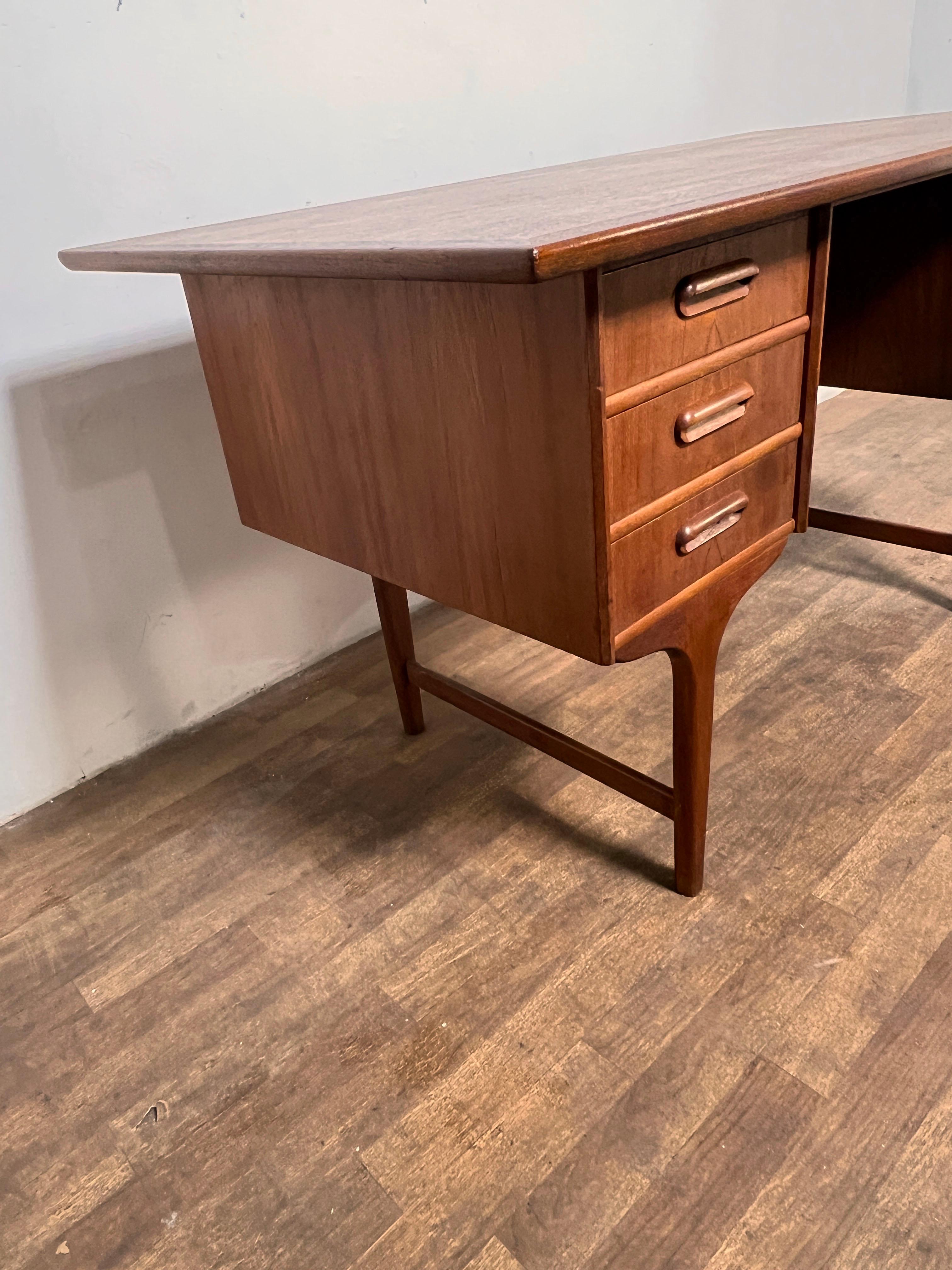 Gunnar Tibergaard-Nielsen Danish Teak Desk C. 1960s 2