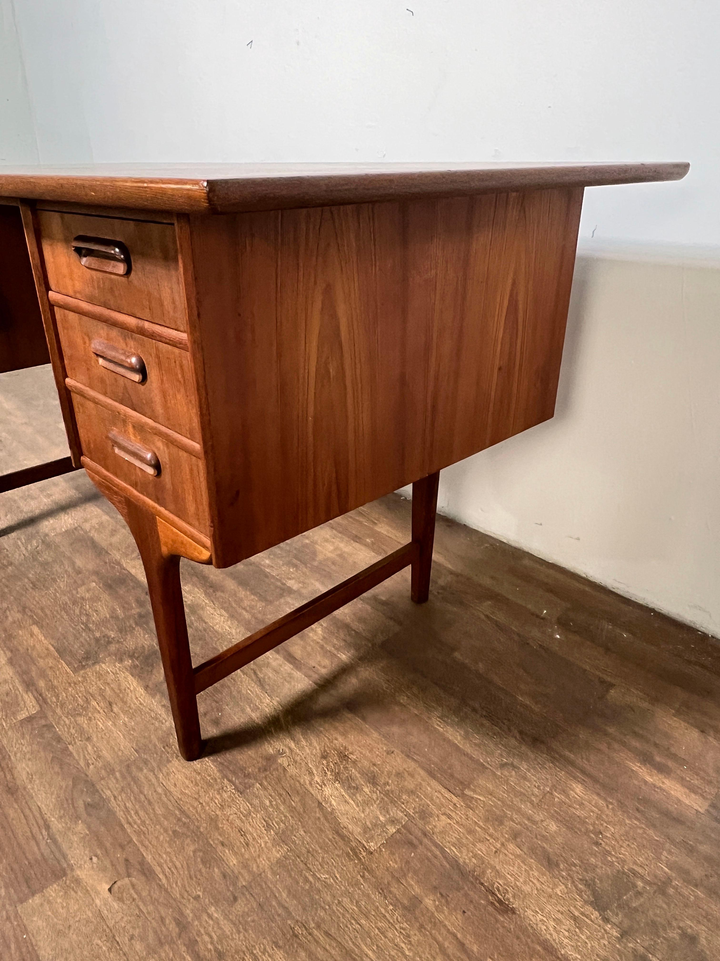 Gunnar Tibergaard-Nielsen Danish Teak Desk C. 1960s 3