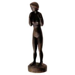 GUNNAR UOTILA, wood sculpture, signed and dated 1953