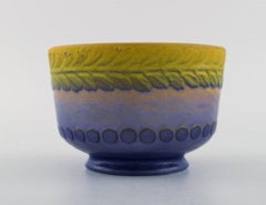 Gunnar Wennerberg para Gustafsberg, Cuenco único antiguo en cerámica vidriada, 1906