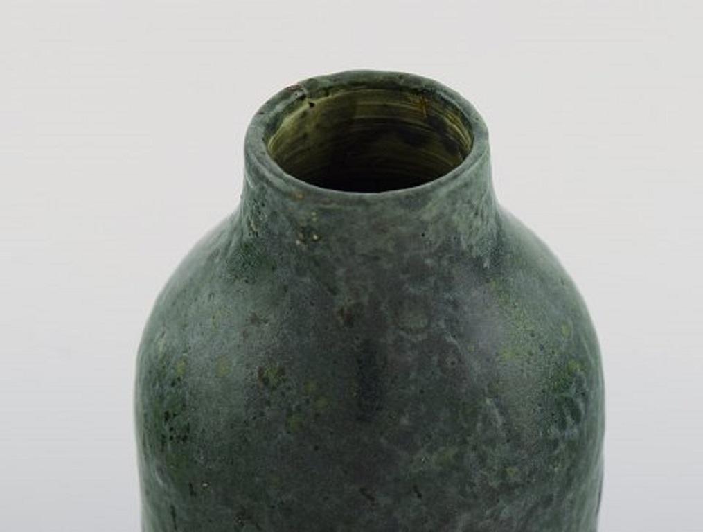 Gunnar Wennerberg for Gustafsberg, Antique Unique Vase in Glazed Ceramics, 1905 In Excellent Condition In Copenhagen, DK