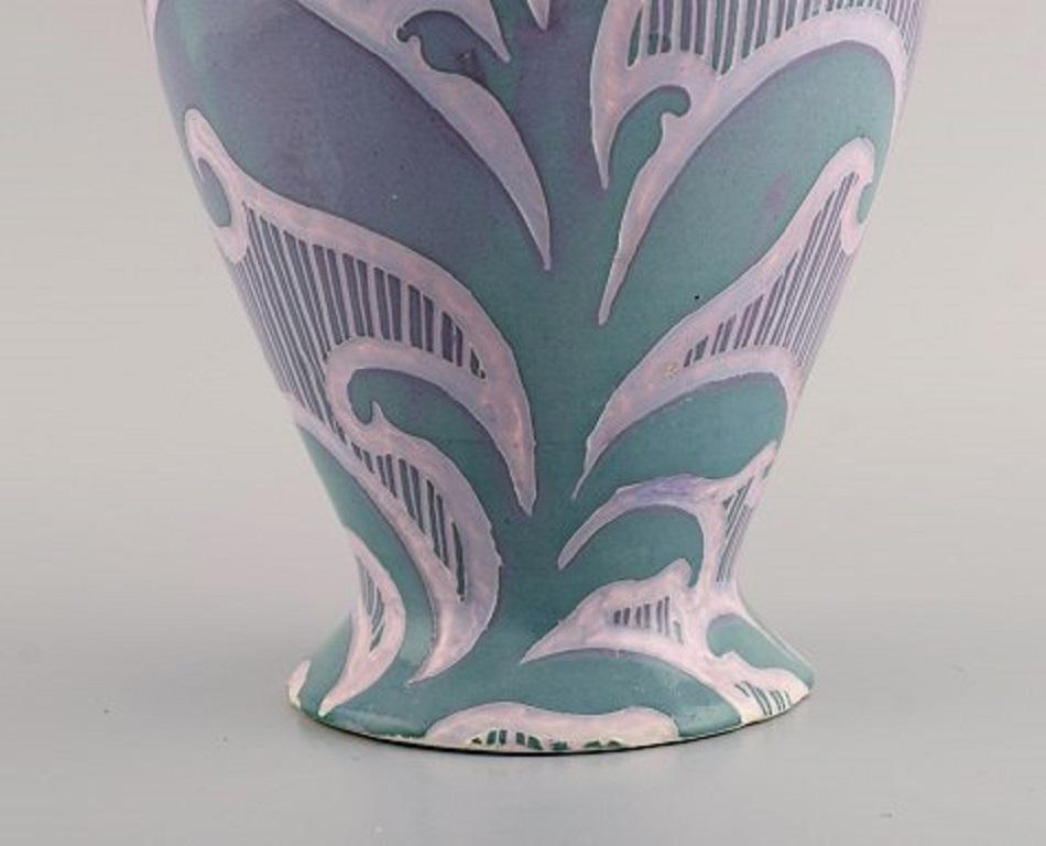Gunnar Wennerberg for Gustavsberg, Antique Unique Art Nouveau Vase, 1902 In Excellent Condition In Copenhagen, DK
