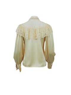Gunne Sax Cotton Victorian Style Blouse
