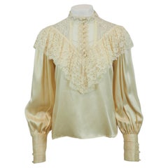 Gunne Sax Cotton Victorian Style Blouse
