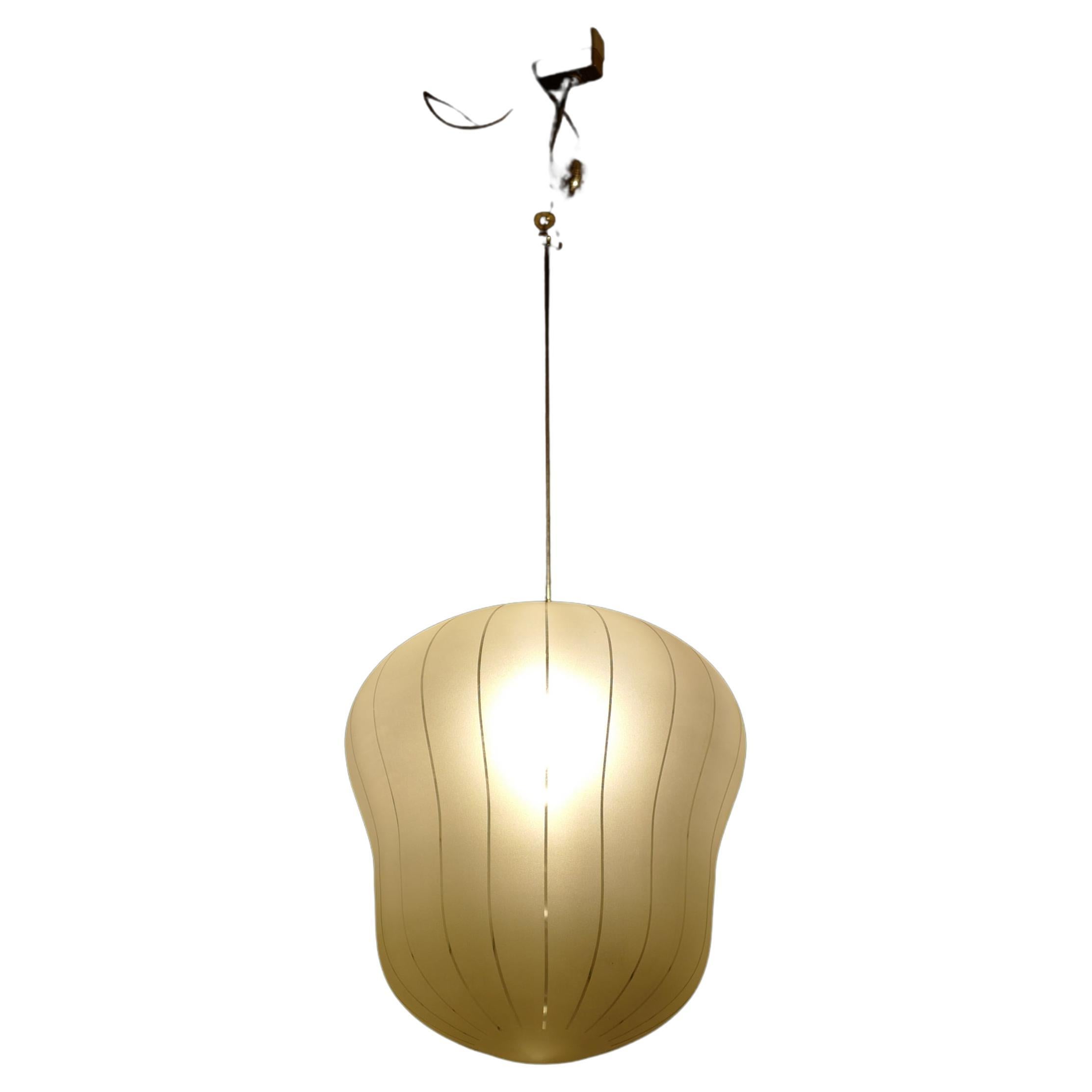 Gunnel Nyman 40's frosted glass pendant lamp For Sale