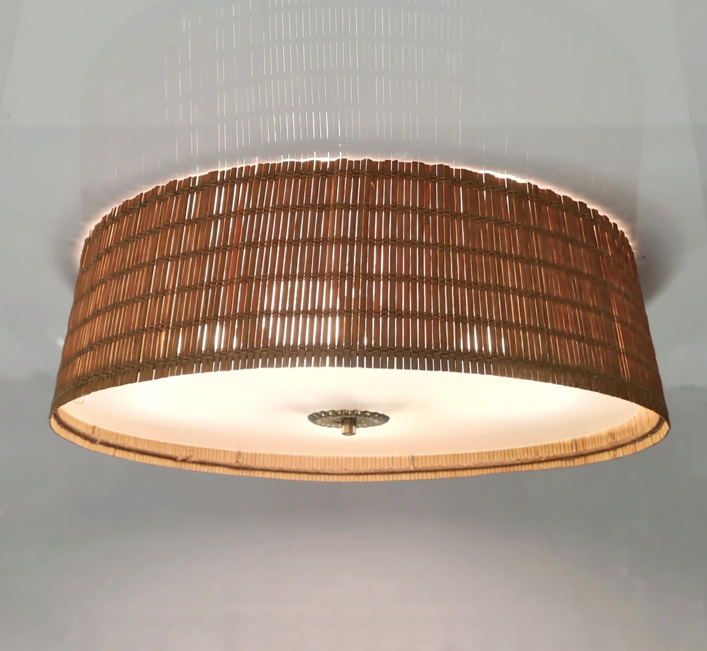 Finnish Gunnel Nyman Ceiling Lamp Model 20491 for Idman For Sale