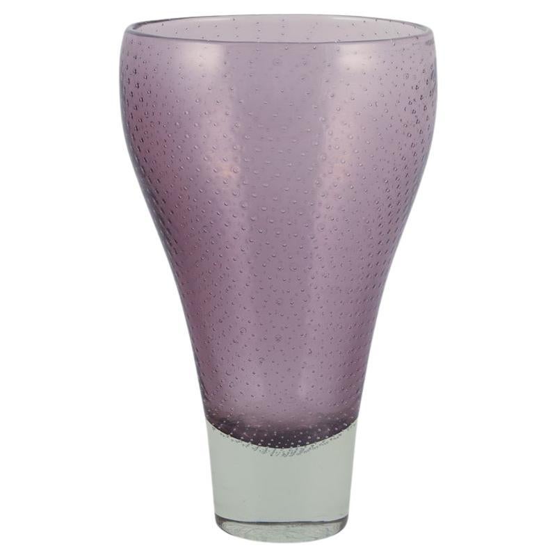 Gunnel Nyman per Nuutajärvi Notsjö. Vaso in vetro artistico finlandese modernista.
