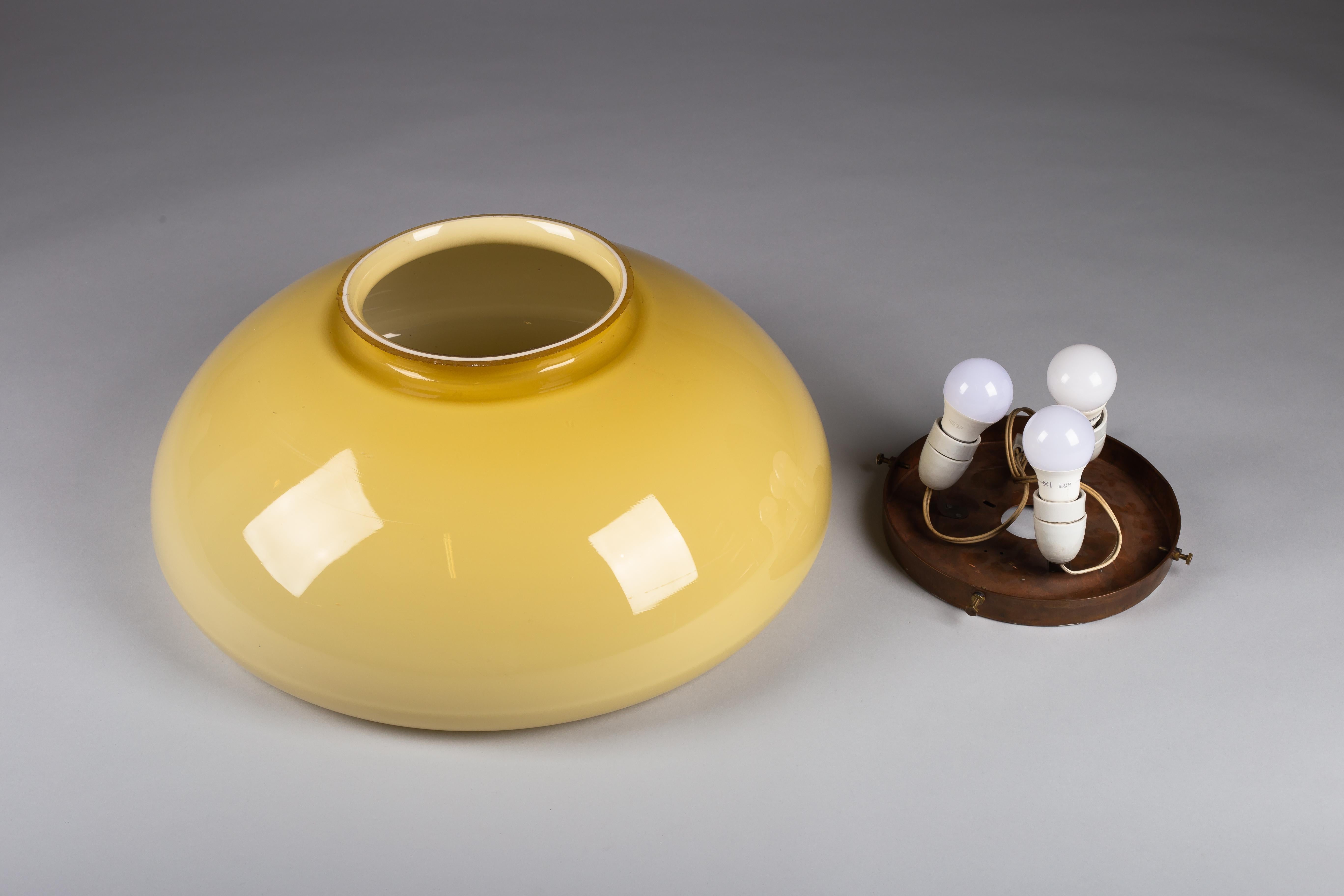 Gunnel Nyman, grand encastré en verre moderne du milieu du siècle, modèle 82400, Idman Oy en vente 7