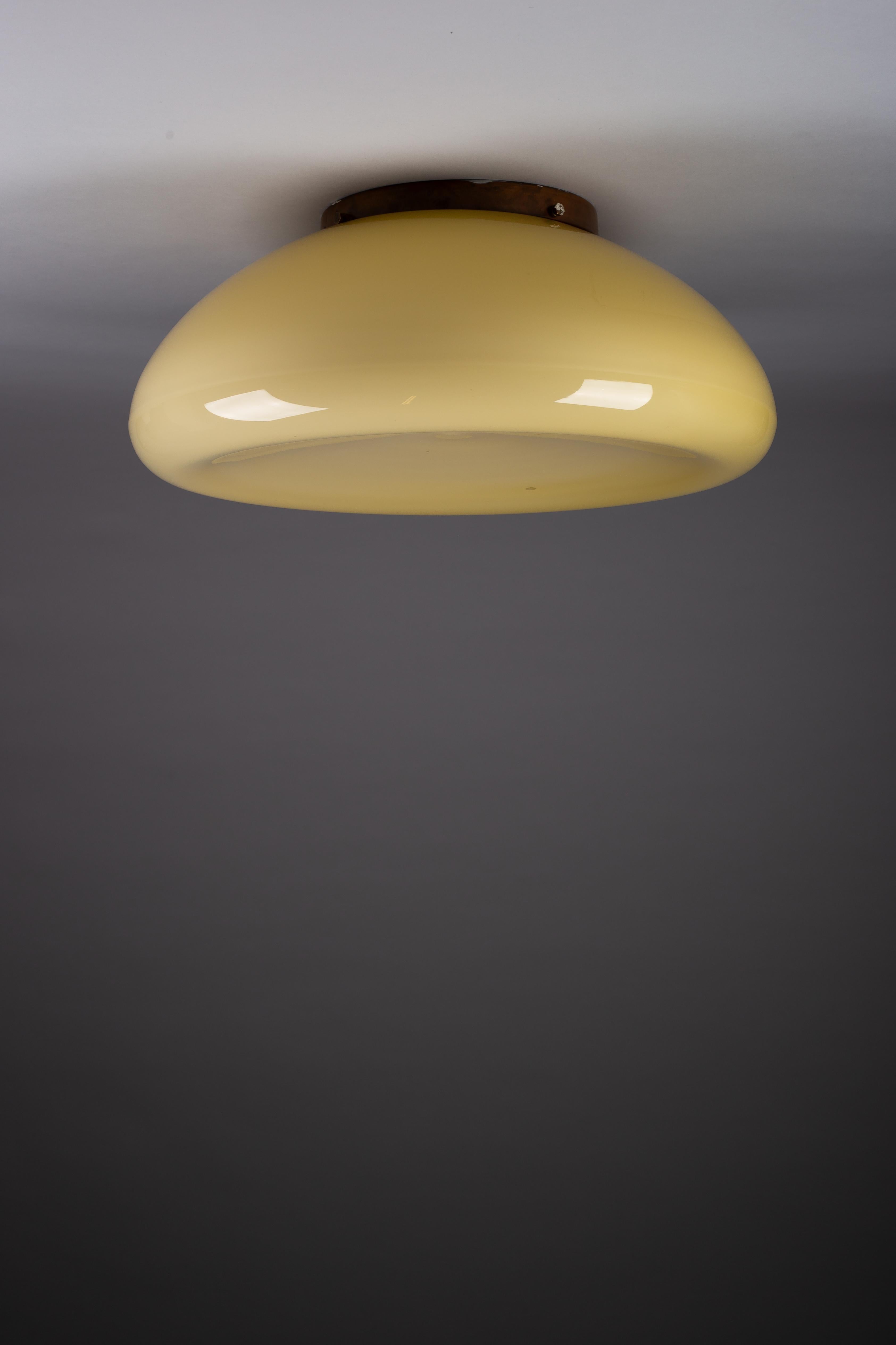 Cuivre Gunnel Nyman, grand encastré en verre moderne du milieu du siècle, modèle 82400, Idman Oy en vente