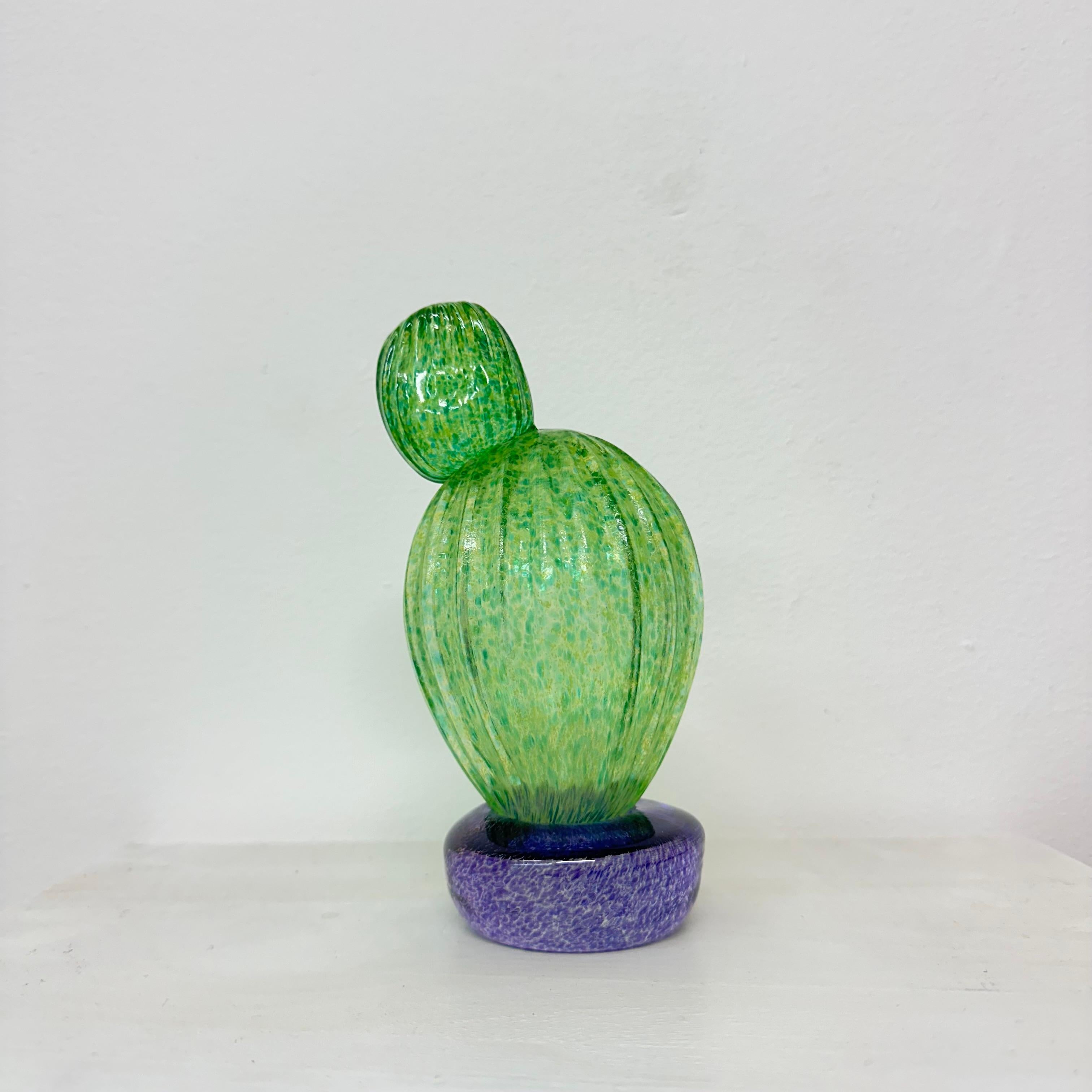 Mid-Century Modern Gunnel Sahlin for Kosta Boda Cactus 1980s Sweden