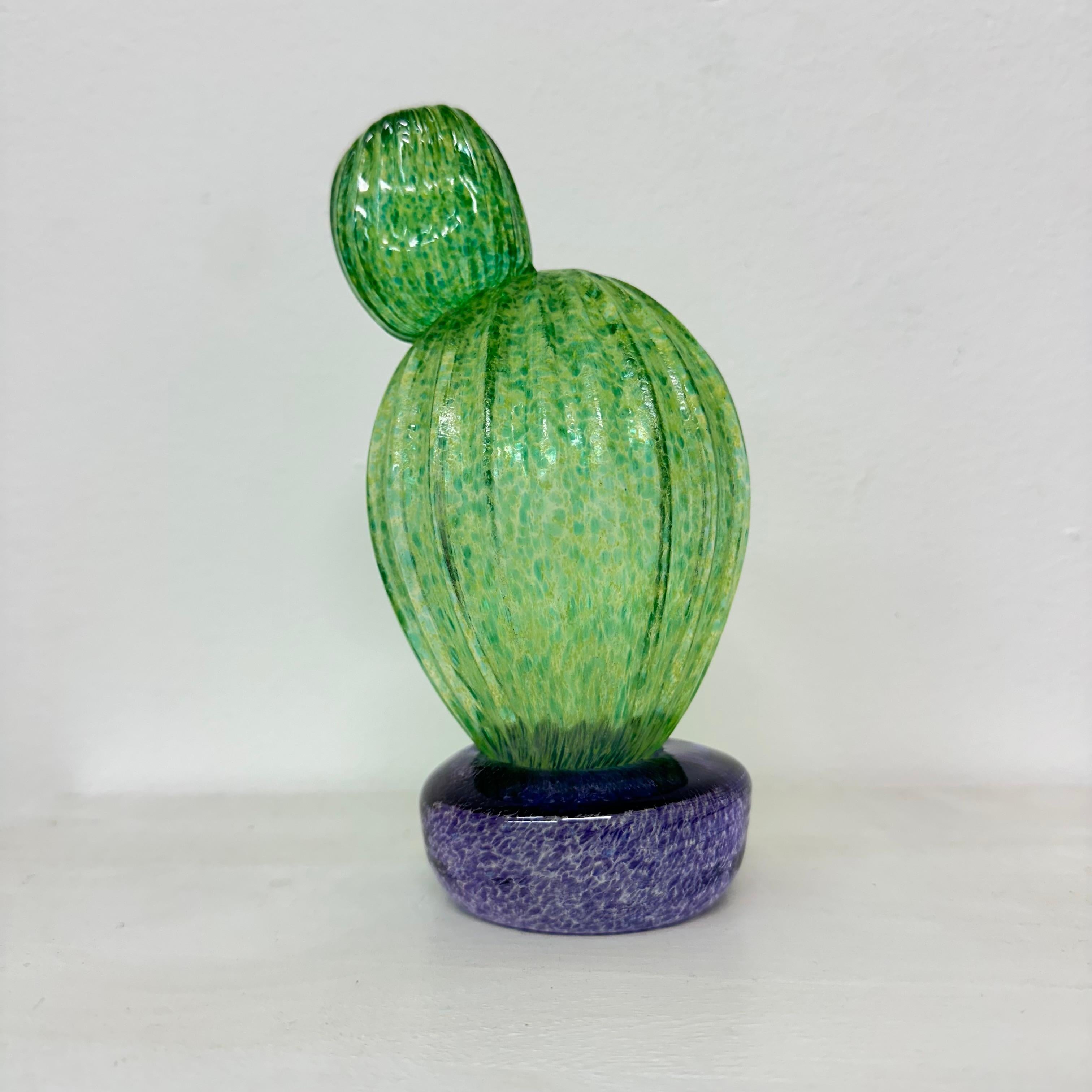Late 20th Century Gunnel Sahlin for Kosta Boda Cactus 1980s Sweden