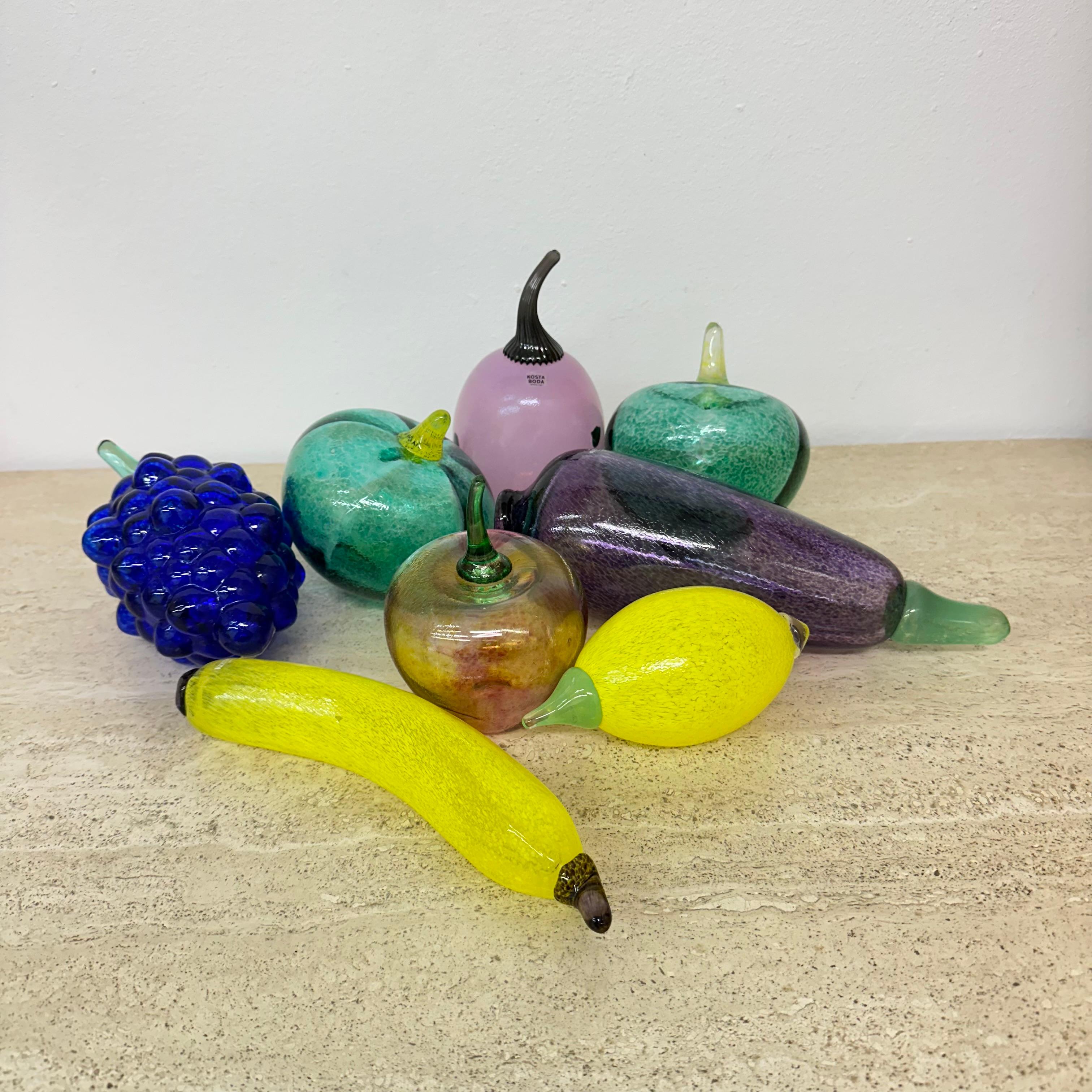 Gunnel Sahlin for Kosta Boda Fruits Art glass , 1990s In Excellent Condition For Sale In Delft, NL