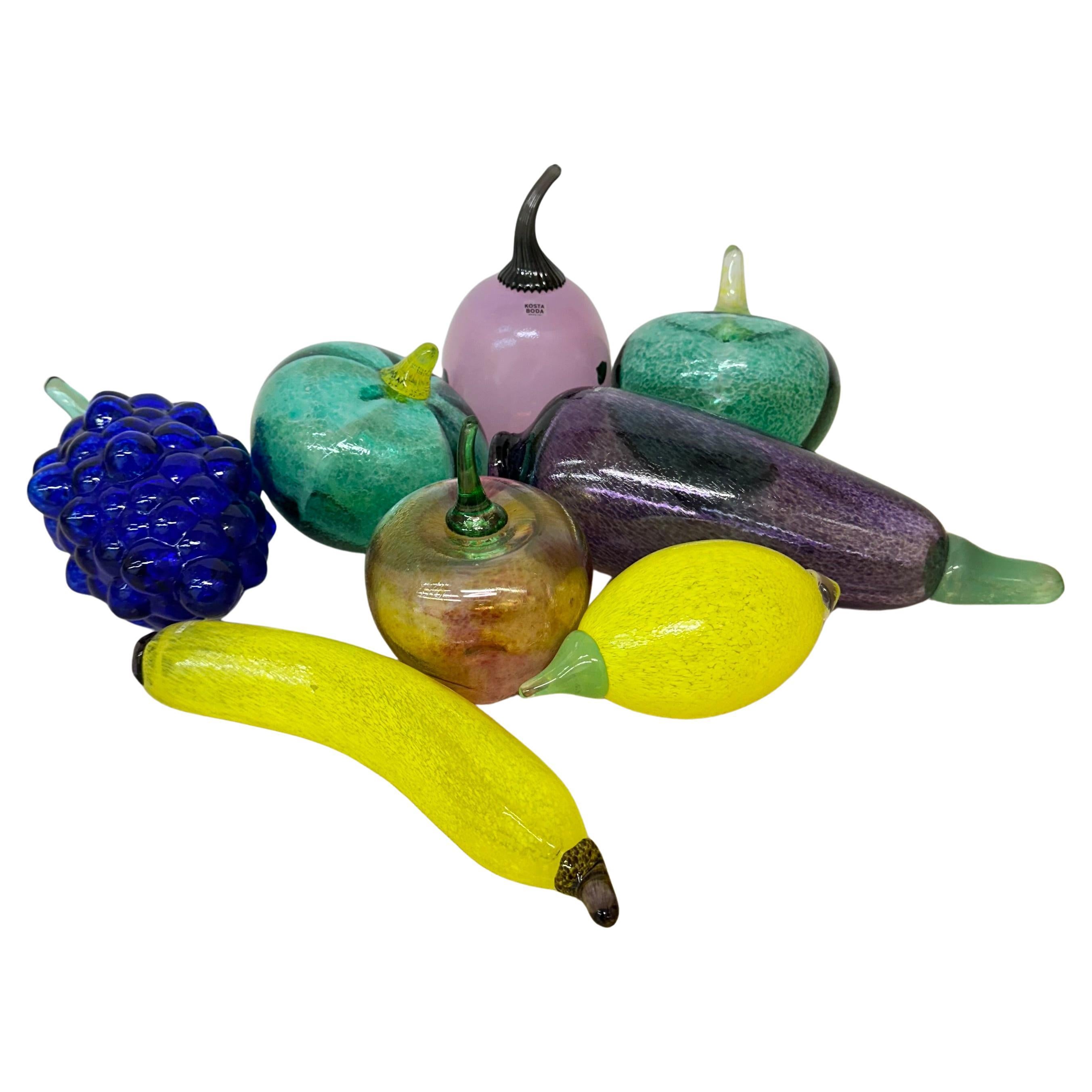 Gunnel Sahlin for Kosta Boda Fruits Art glass , 1990s For Sale
