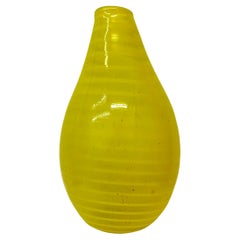 Gunnel Sahlin for Kosta boda Sweden yellow glass vase , 1990’s
